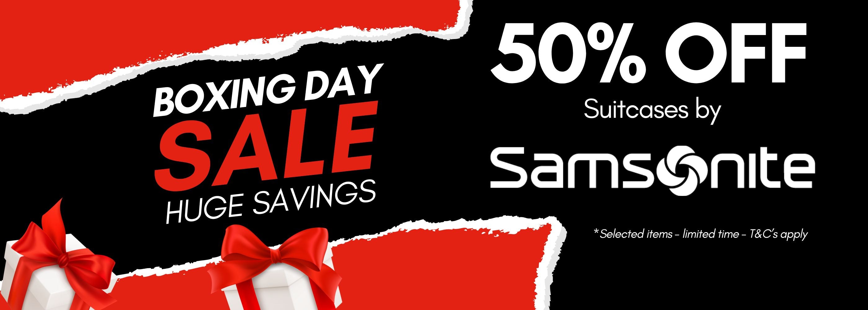 Samsonite Boxing Day Sale