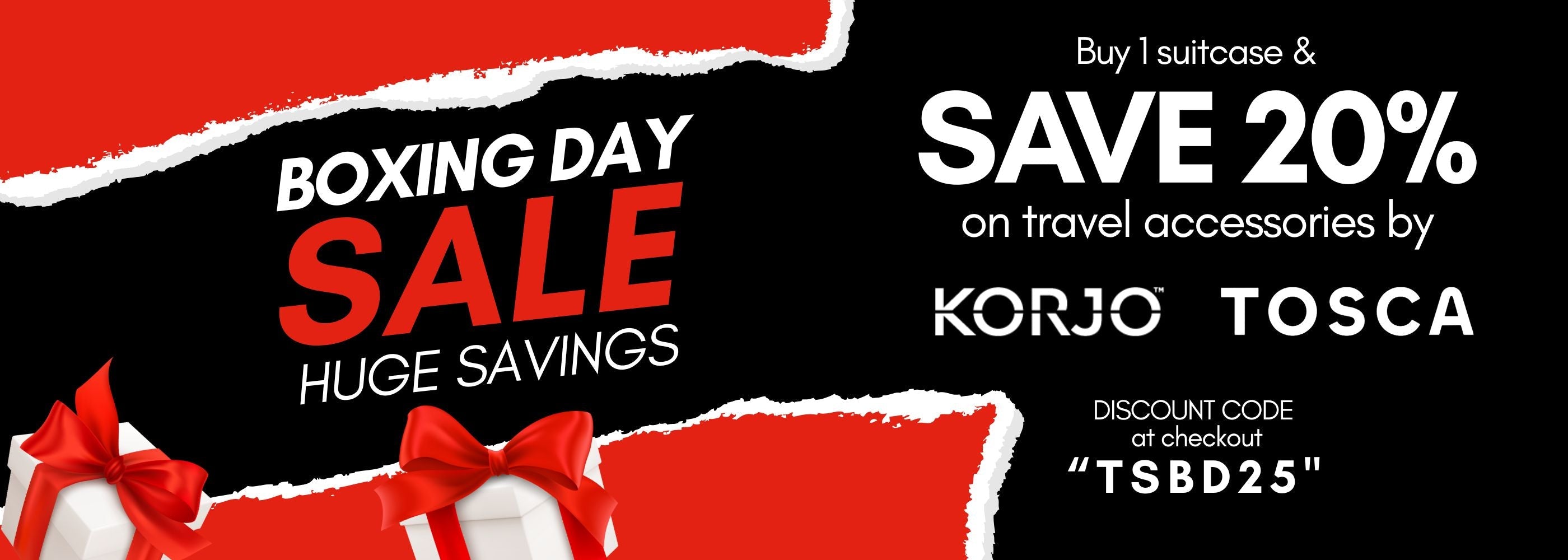 Travel Accessories Boxing Day Sale