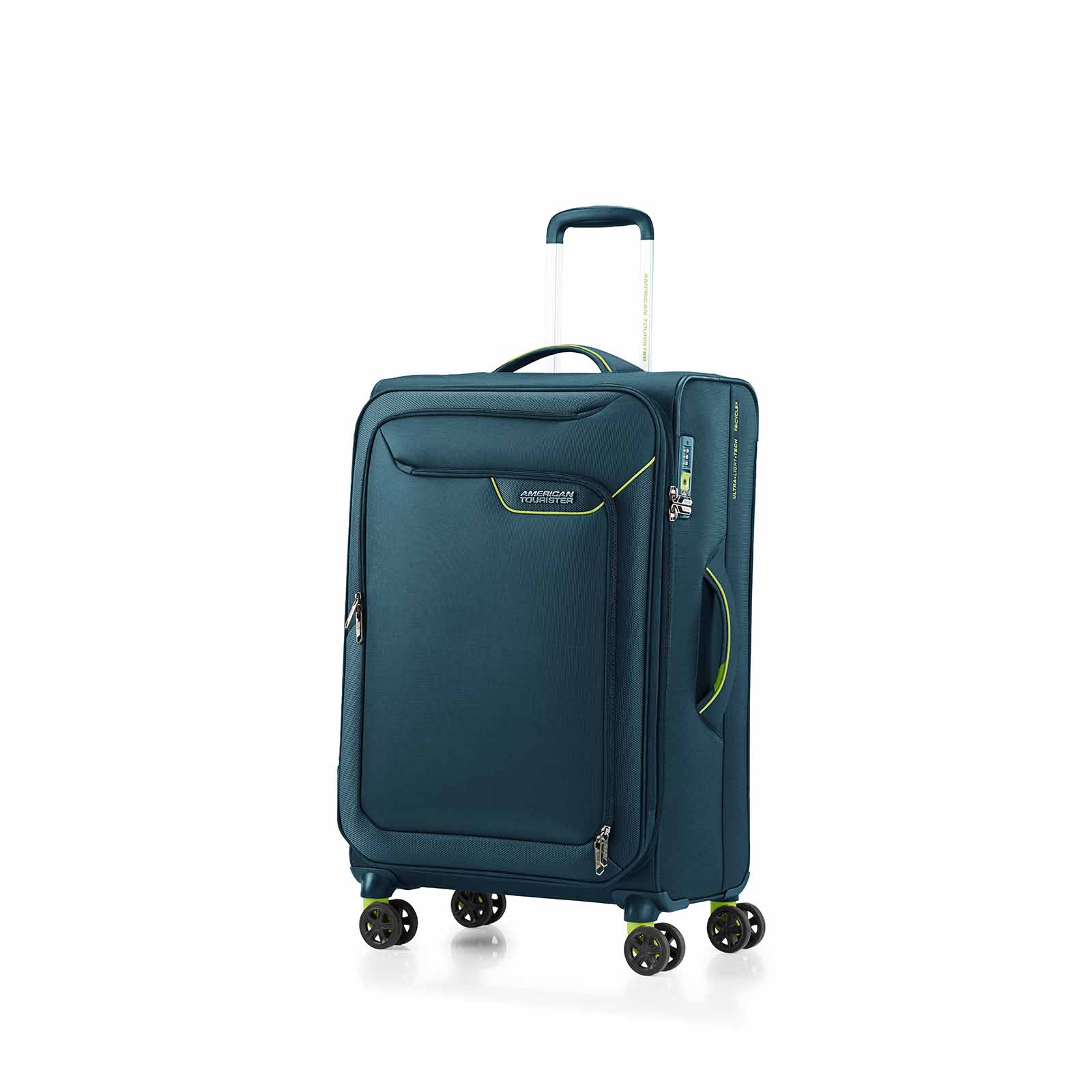 American-Tourister-Applite-4-Eco-71cm-Suitcase-Varsity-Green-Angle