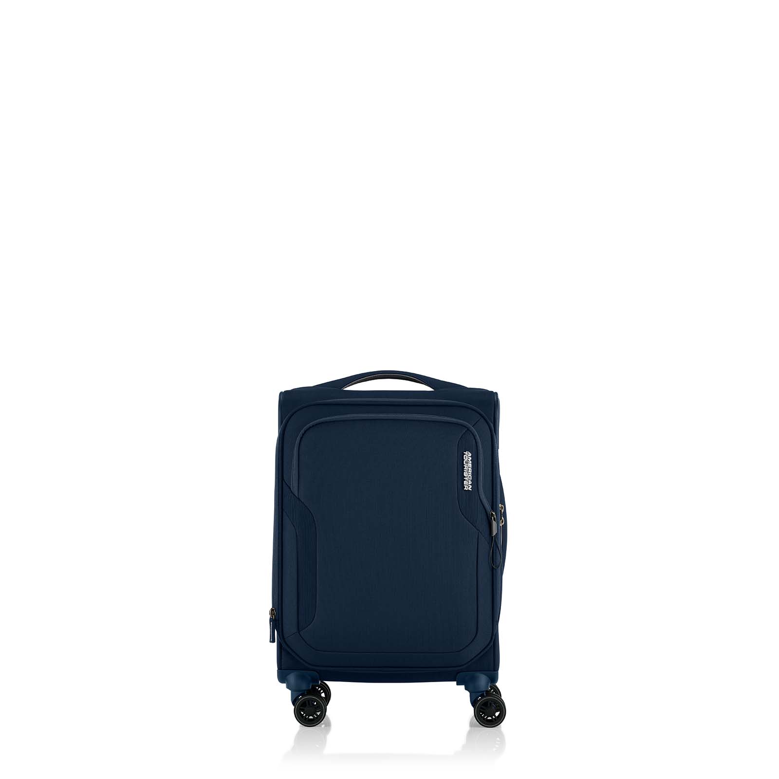 American-Tourister-Applite-5-Eco-55cm-Carry-On-Suitcase-Navy-Front