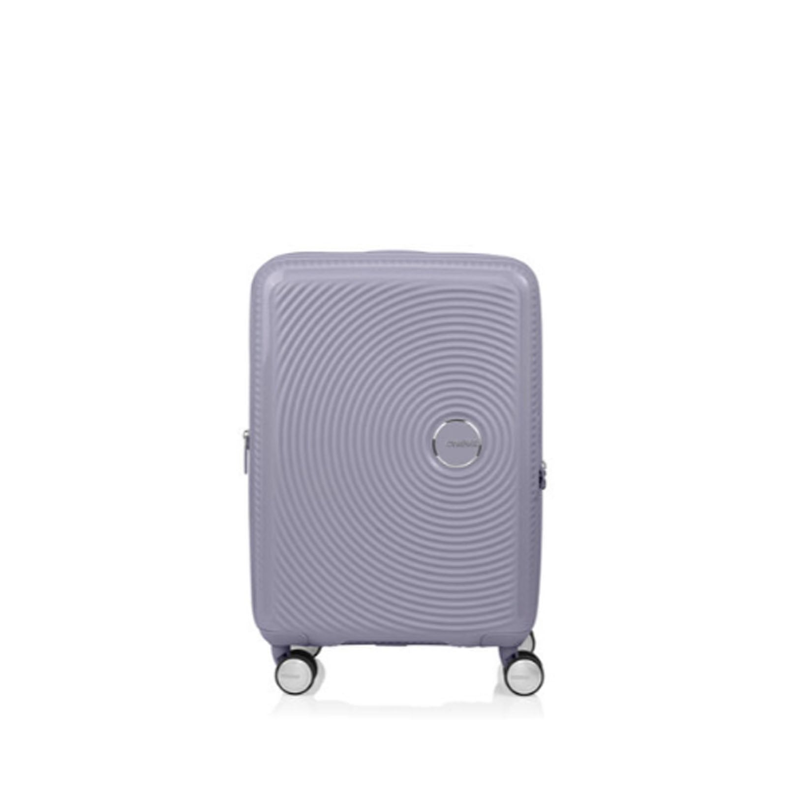 American-Tourister-Curio-2-55cm-Carry-On-Suitcase-Hushed-Orchid-Glow-Front