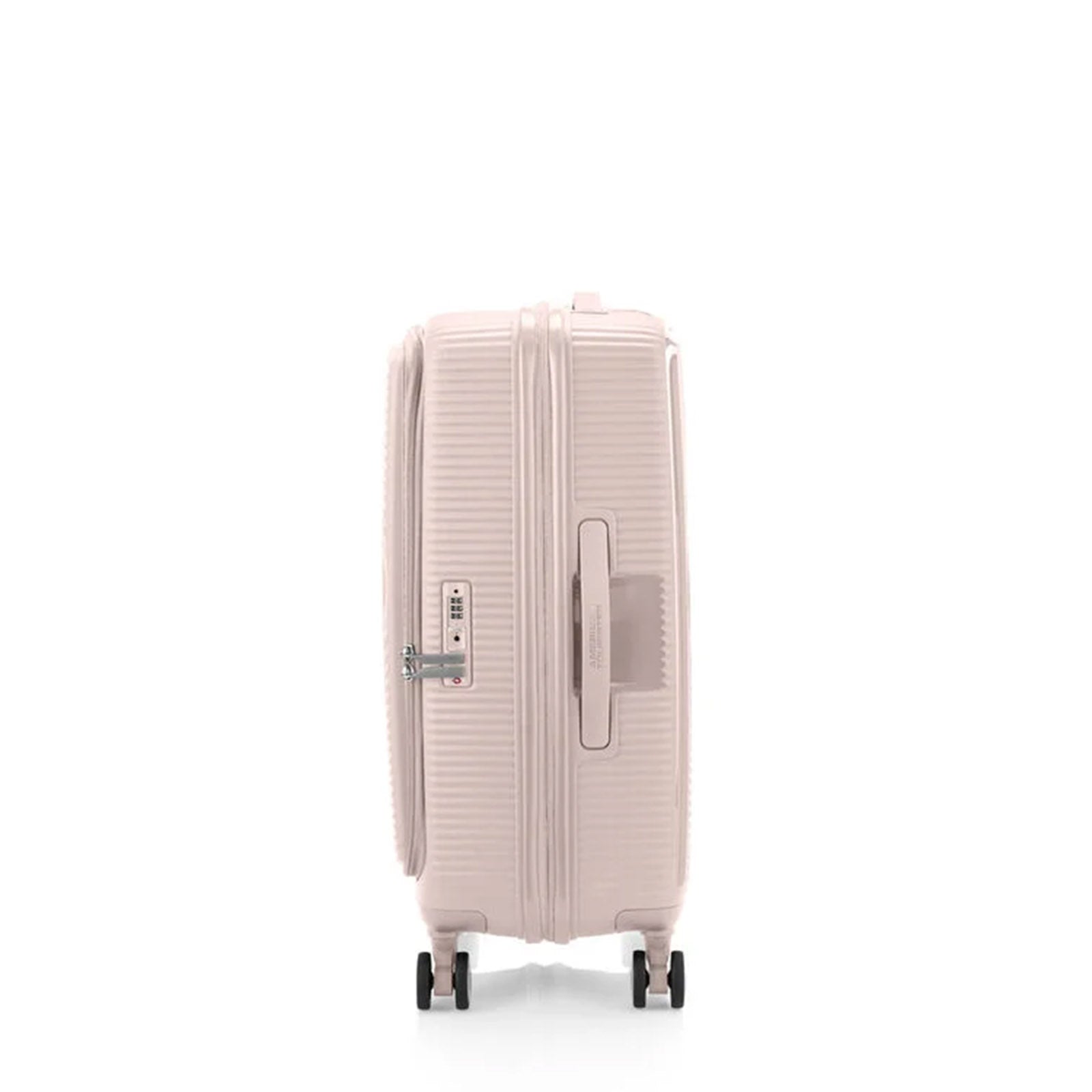 American-Tourister-Curio-Book-Opening-68cm-Suitcase-Dusty-Pink-LeftSide