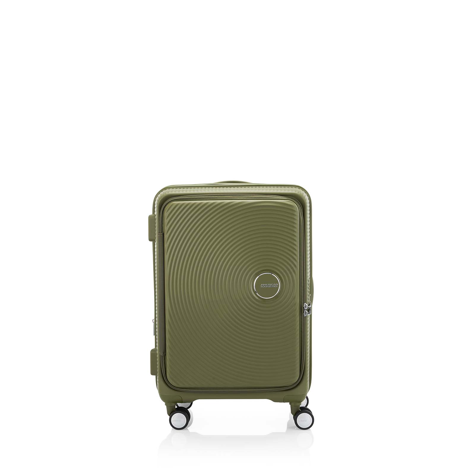 American-Tourister-Curio-Book-Opening-68cm-Suitcase-Khaki-Front