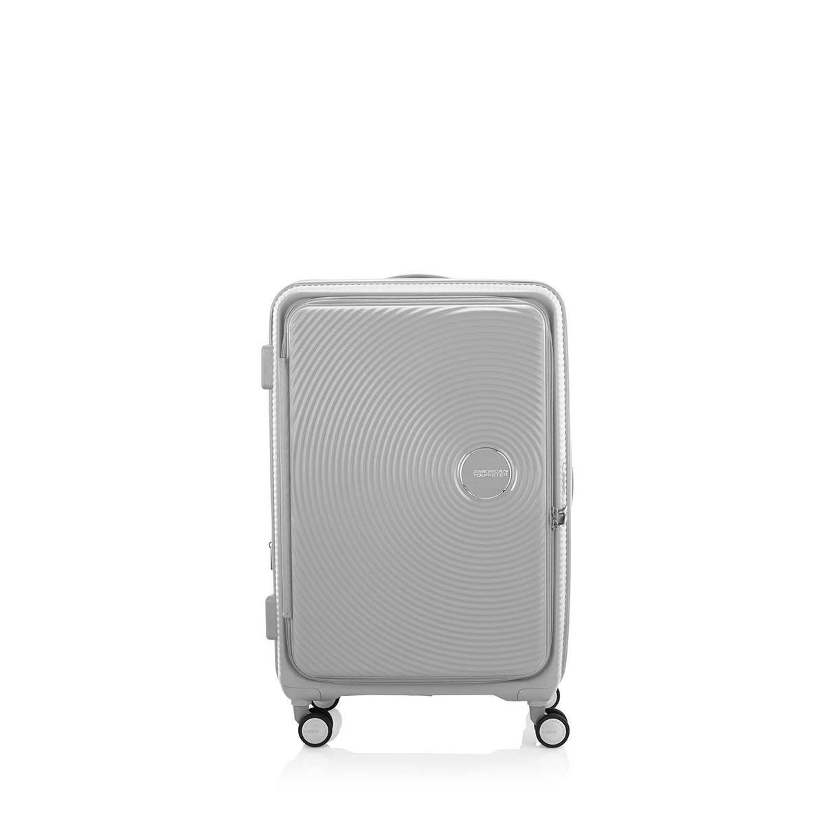 American-Tourister-Curio-Book-Opening-75cm-Suitcase-Cool-Grey-Front