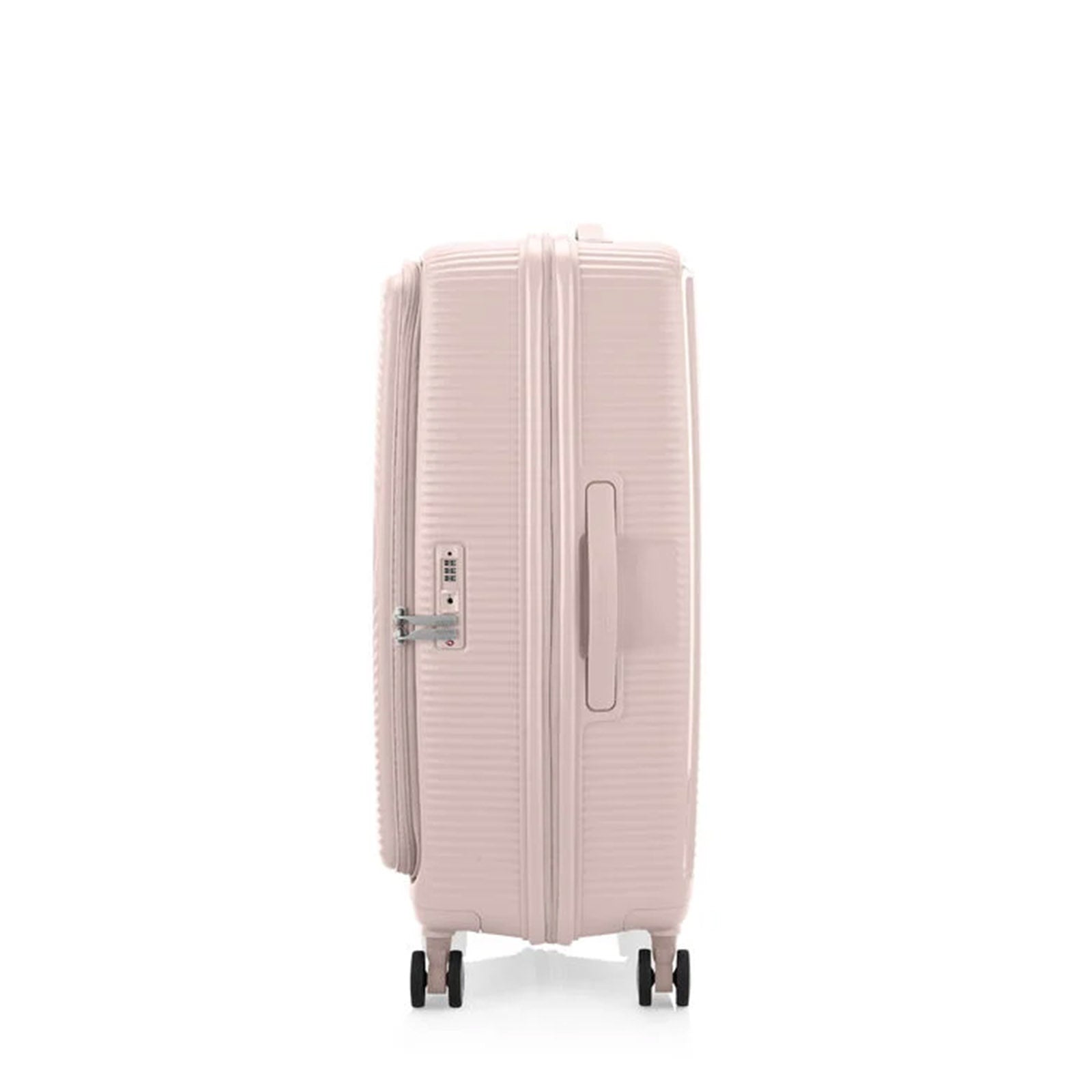 American-Tourister-Curio-Book-Opening-75cm-Suitcase-Dusty-Pink-LeftSide