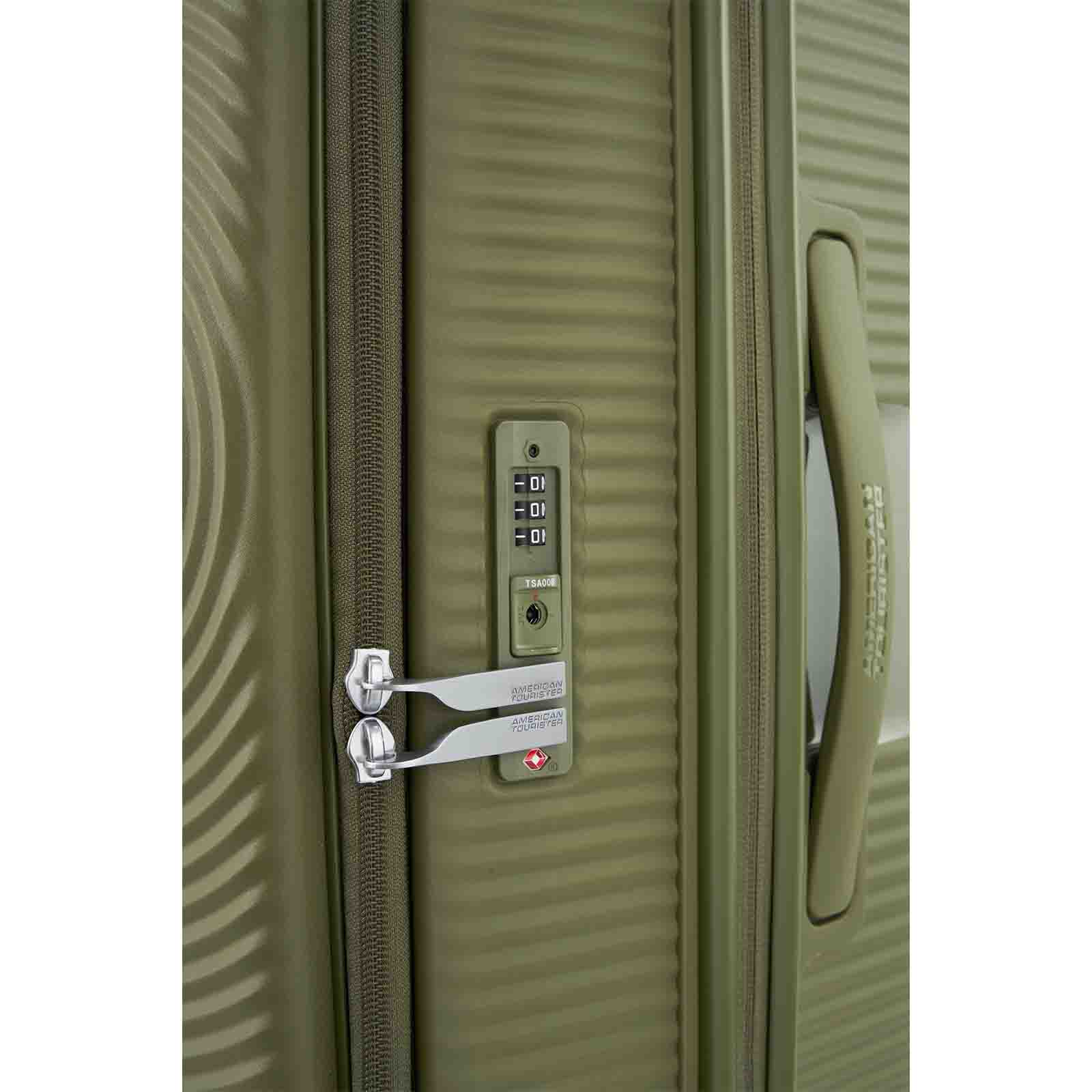 American Tourister Curio Book Opening 75cm Suitcase Khaki