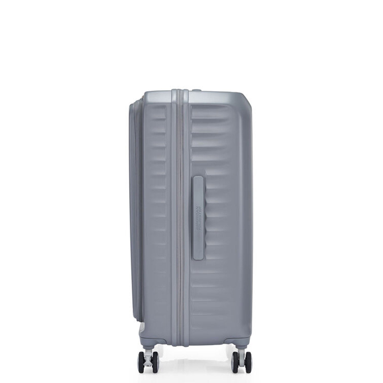 American-Tourister-Frontec-75cm-Suitcase-Cool-Grey-LeftSide