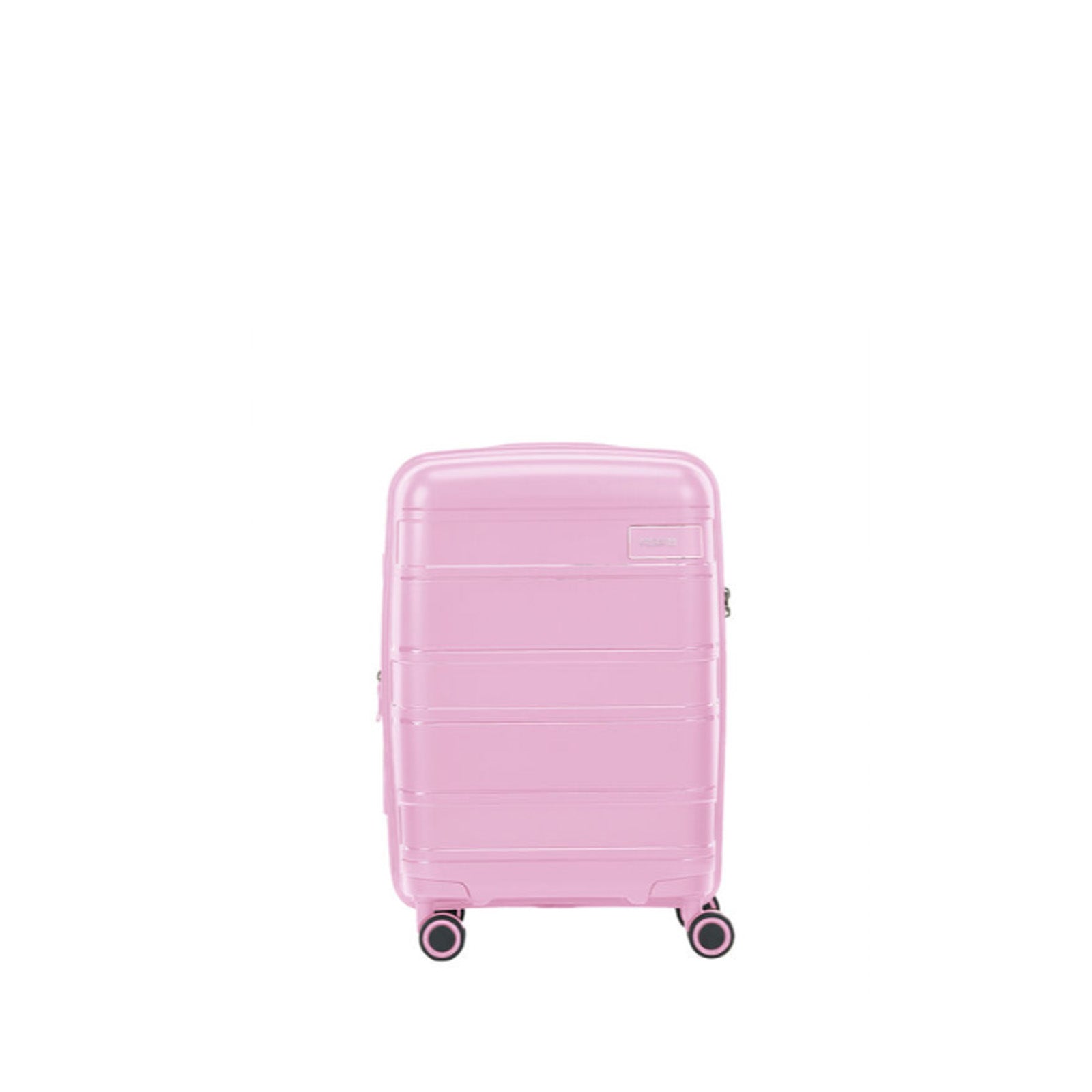 American-Tourister-Light-Max-55cm-Carry-On-Suitcase-Fresh-Pink-Front