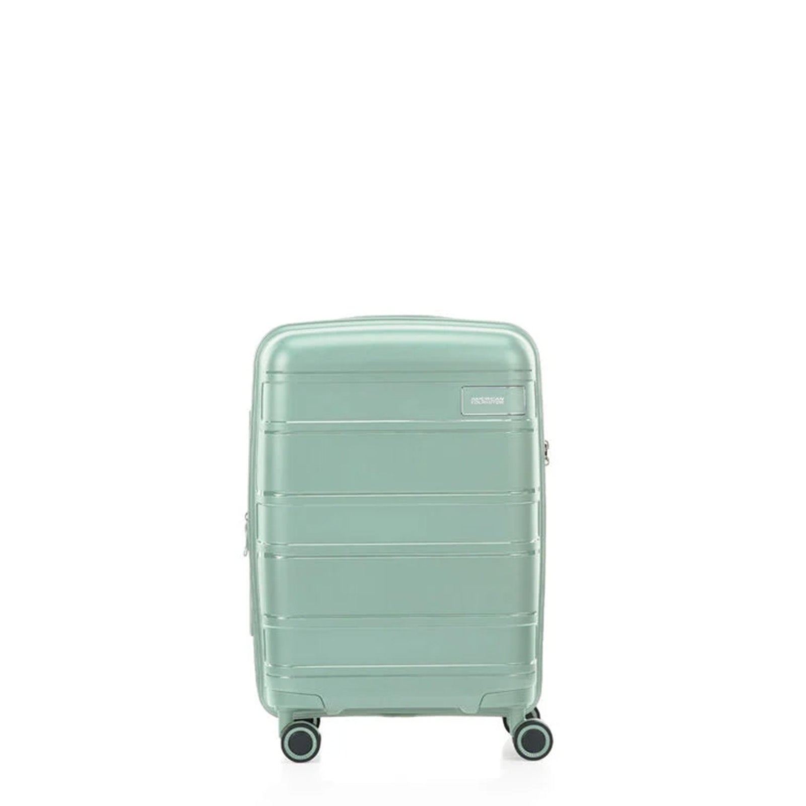 American-Tourister-Light-Max-55cm-Carry-On-Suitcase-Urban-Green-Front