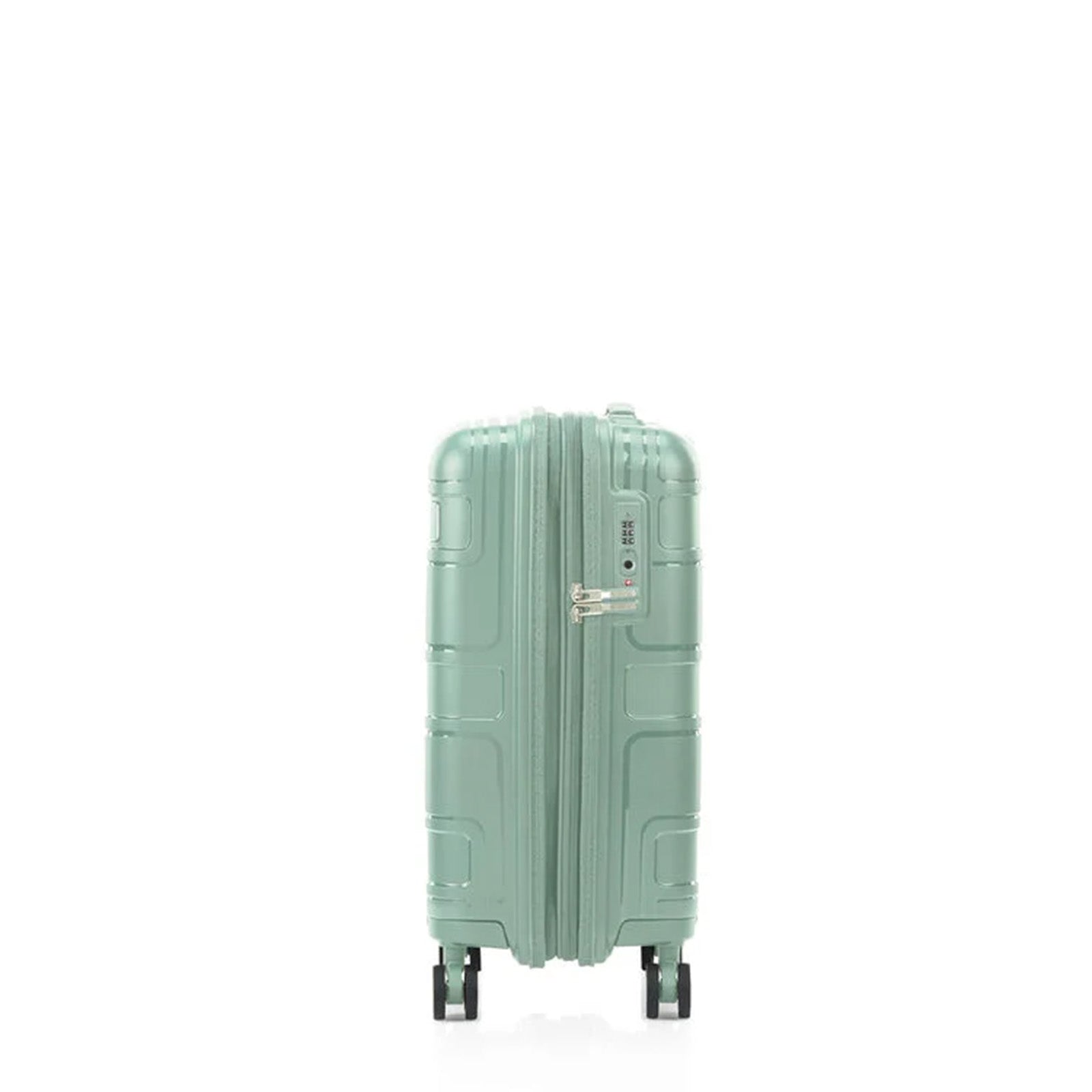 American-Tourister-Light-Max-55cm-Carry-On-Suitcase-Urban-Green-LeftSide