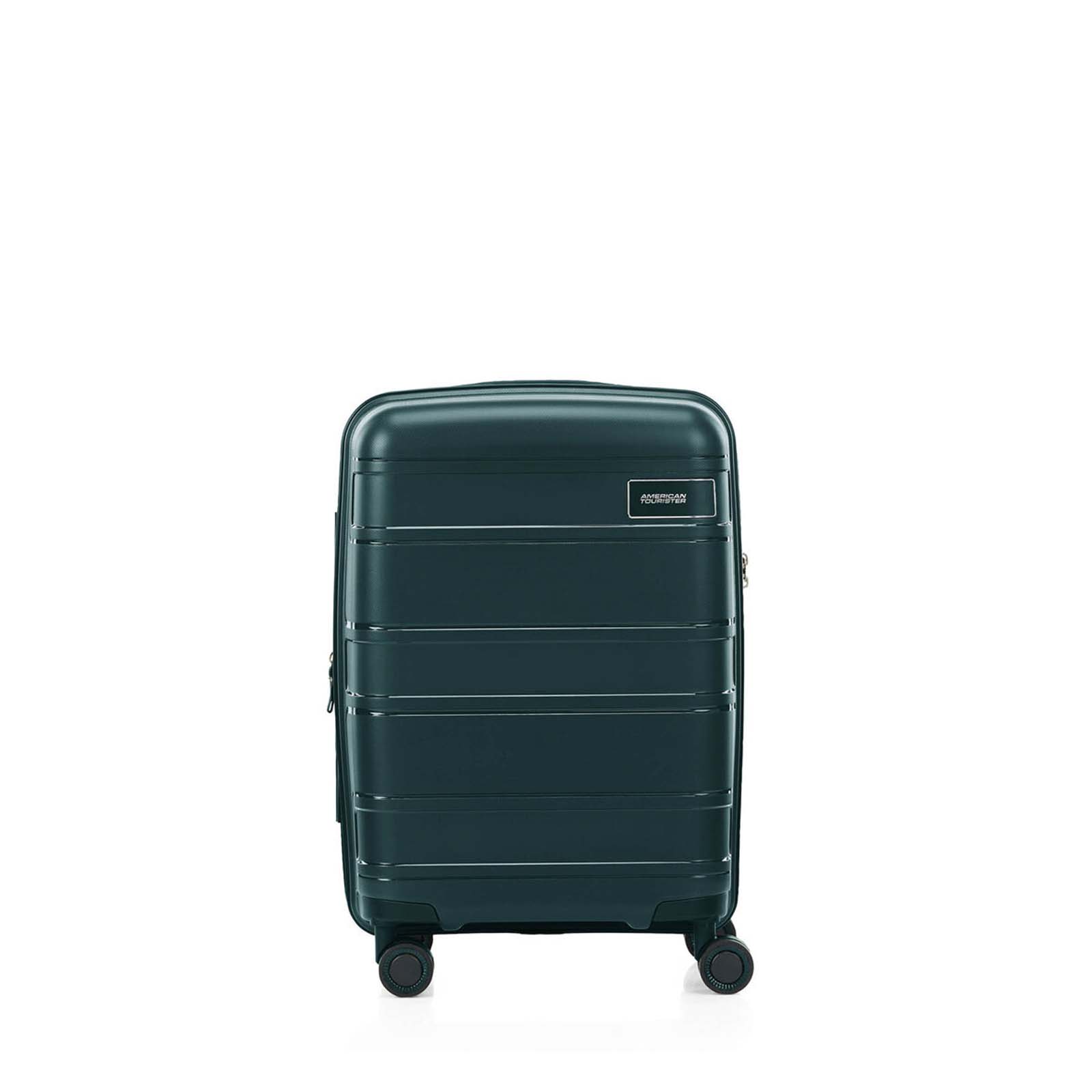 American-Tourister-Light-Max-55cm-Carry-On-Suitcase-Varsity-Green-Front