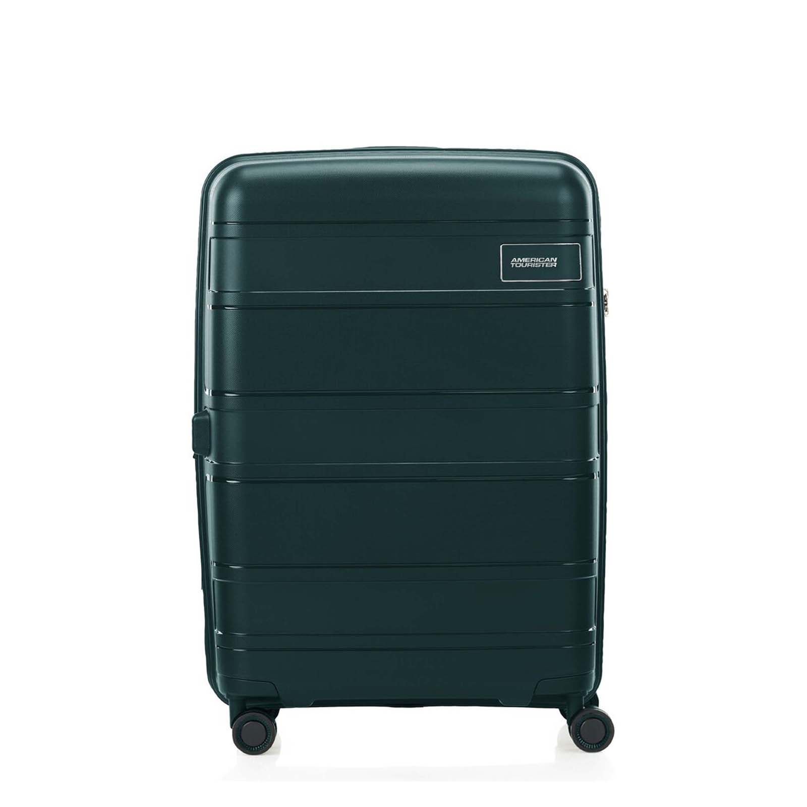 American-Tourister-Light-Max-69cm-Suitcase-Varsity-Green-Front