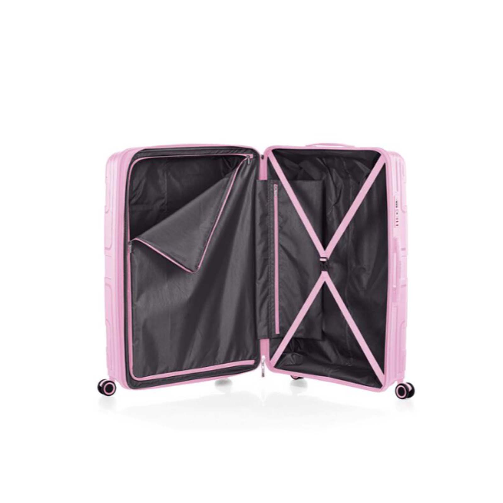 American-Tourister-Light-Max-82cm-Suitcase-Fresh-Pink-Open