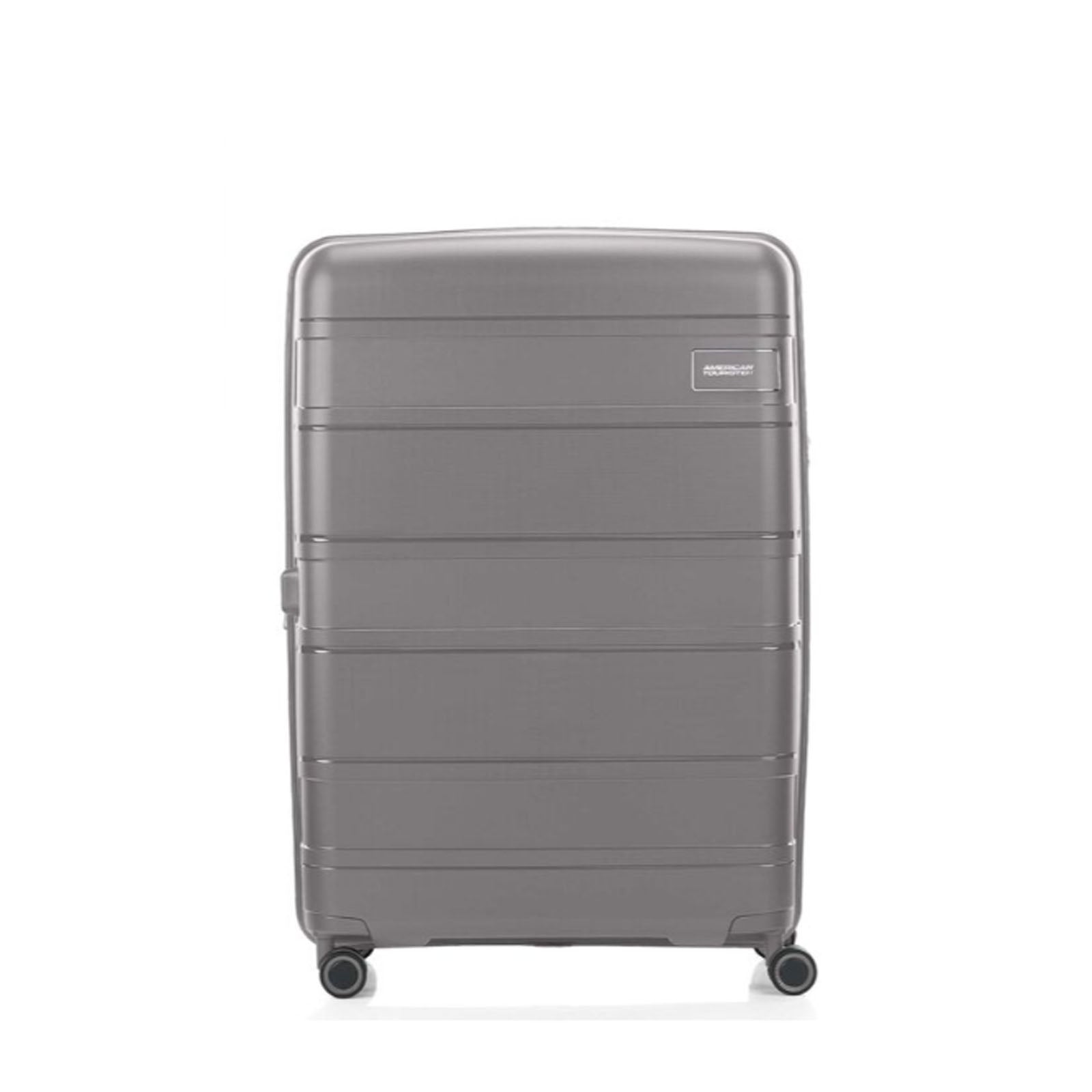 American-Tourister-Light-Max-82cm-Suitcase-Mercury-Grey-Front