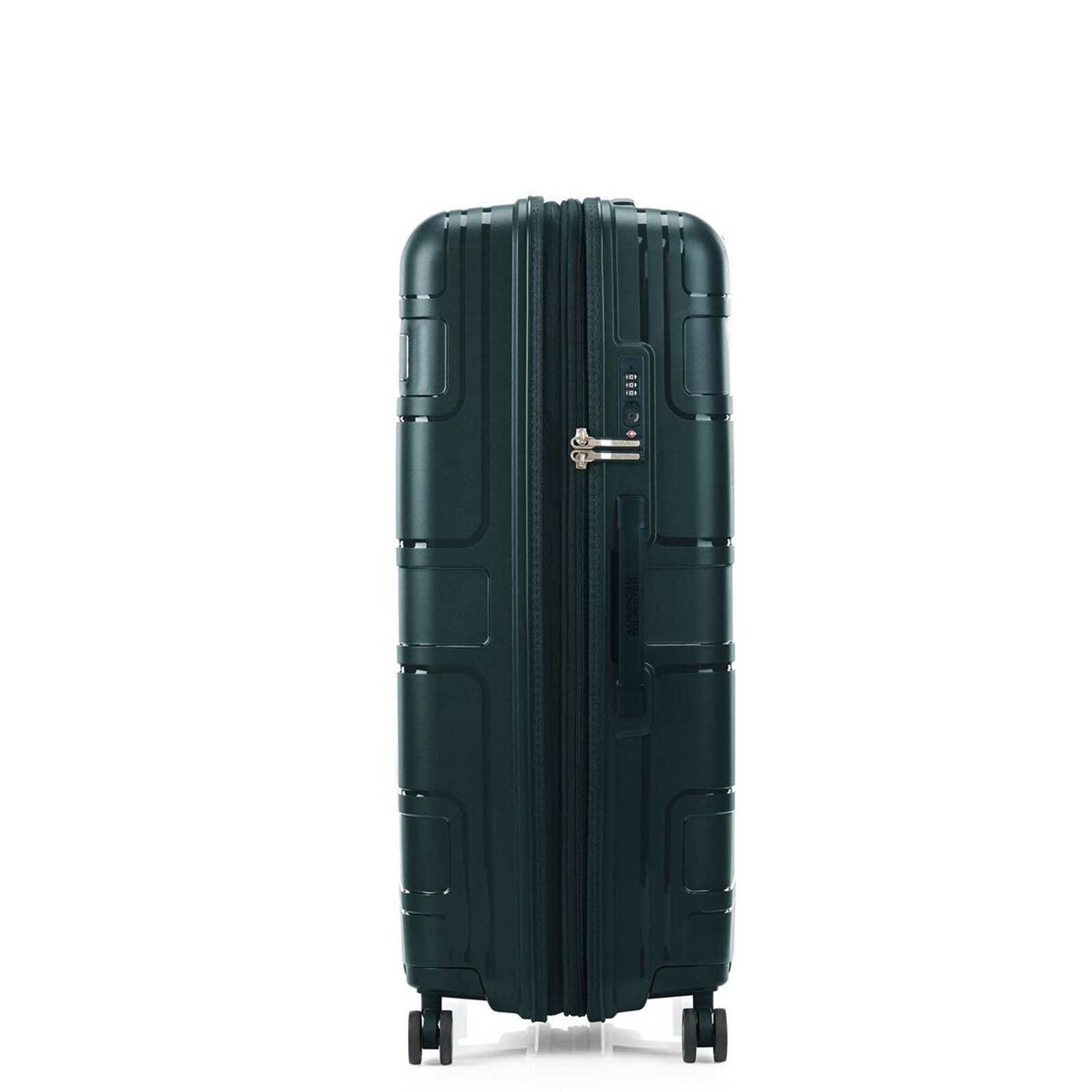 American-Tourister-Light-Max-82cm-Suitcase-Varsity-Green-Lock