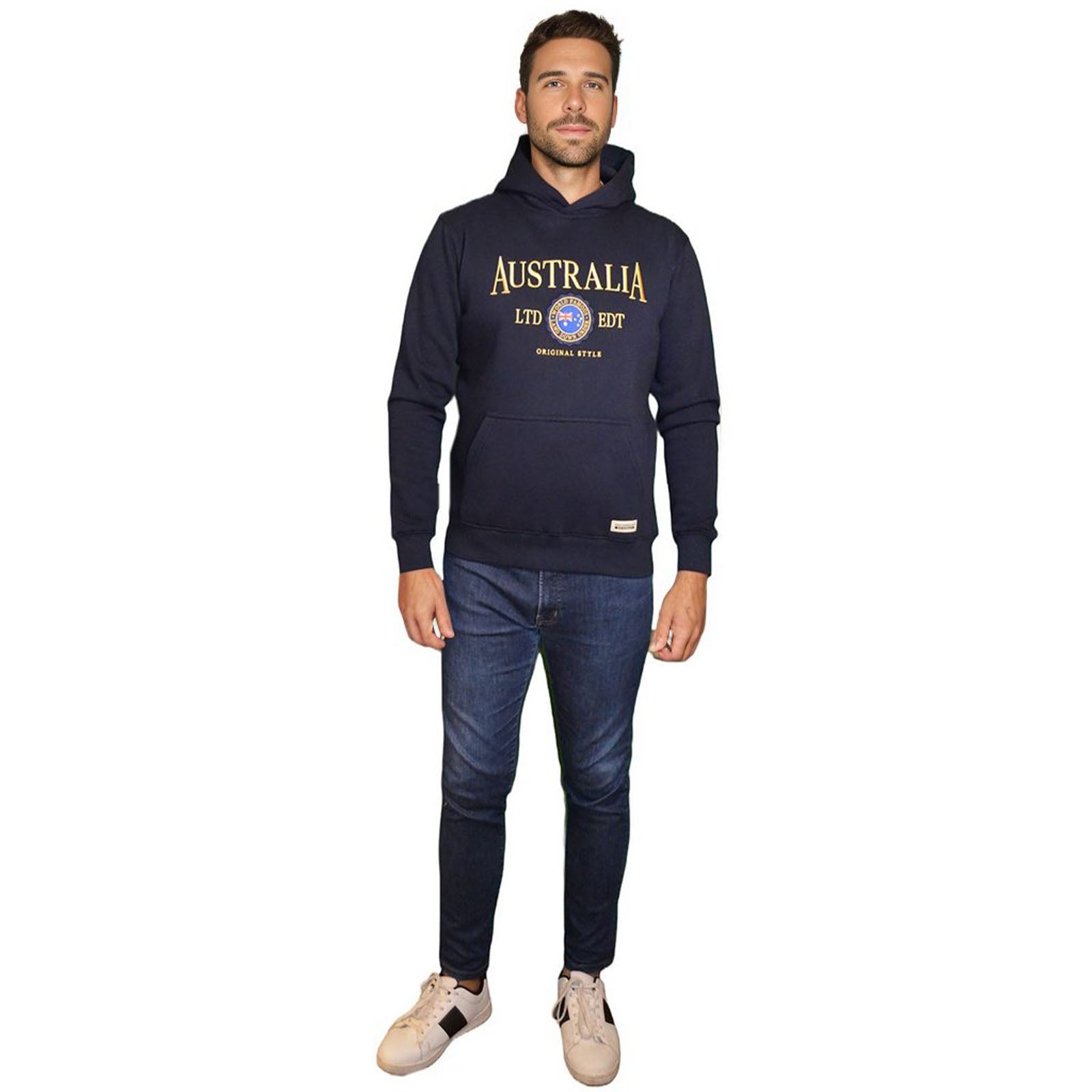 Australian-Flag-Stamp-Unisex-Embroidery-Hoodie-Navy-Front-1