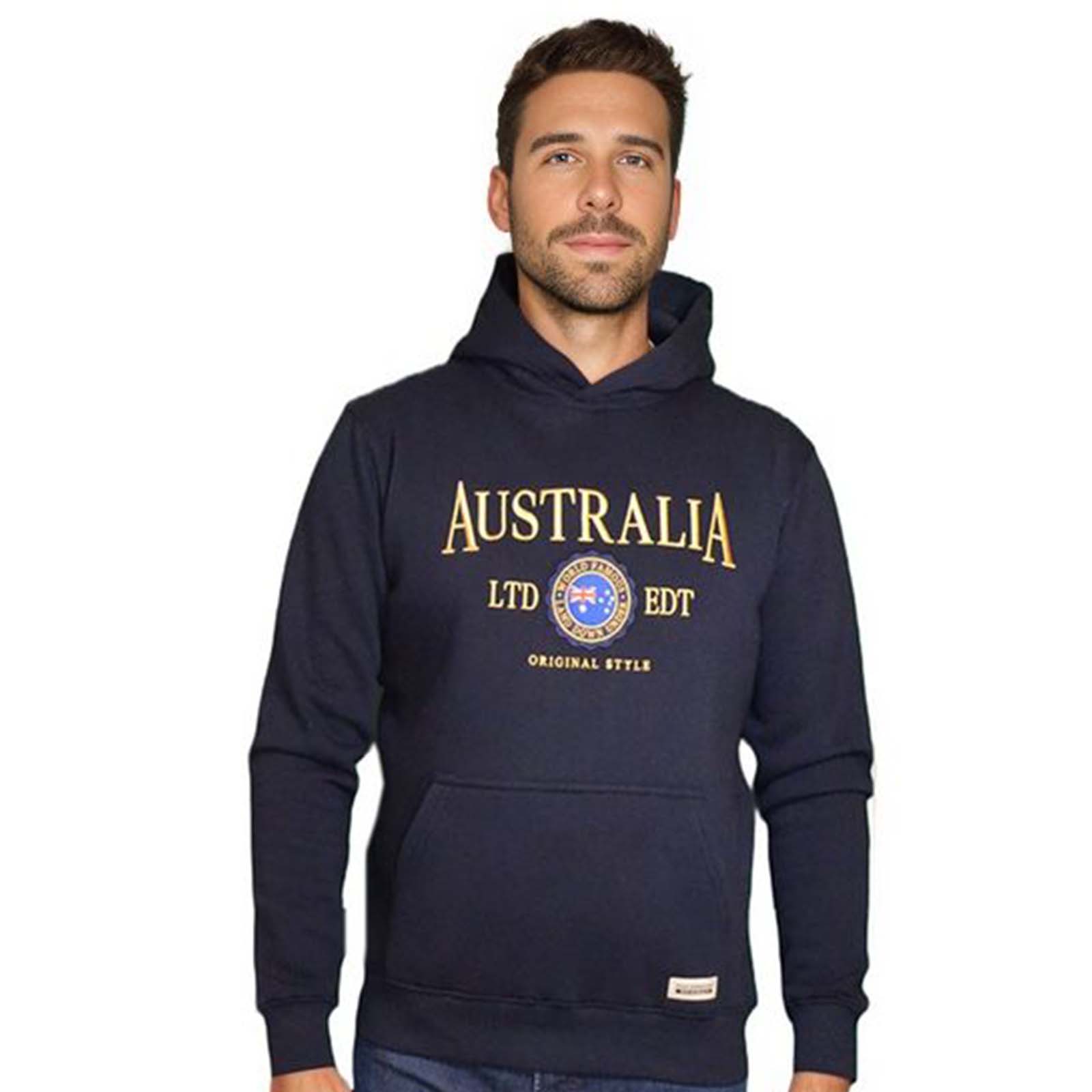 Australian-Flag-Stamp-Unisex-Embroidery-Hoodie-Navy