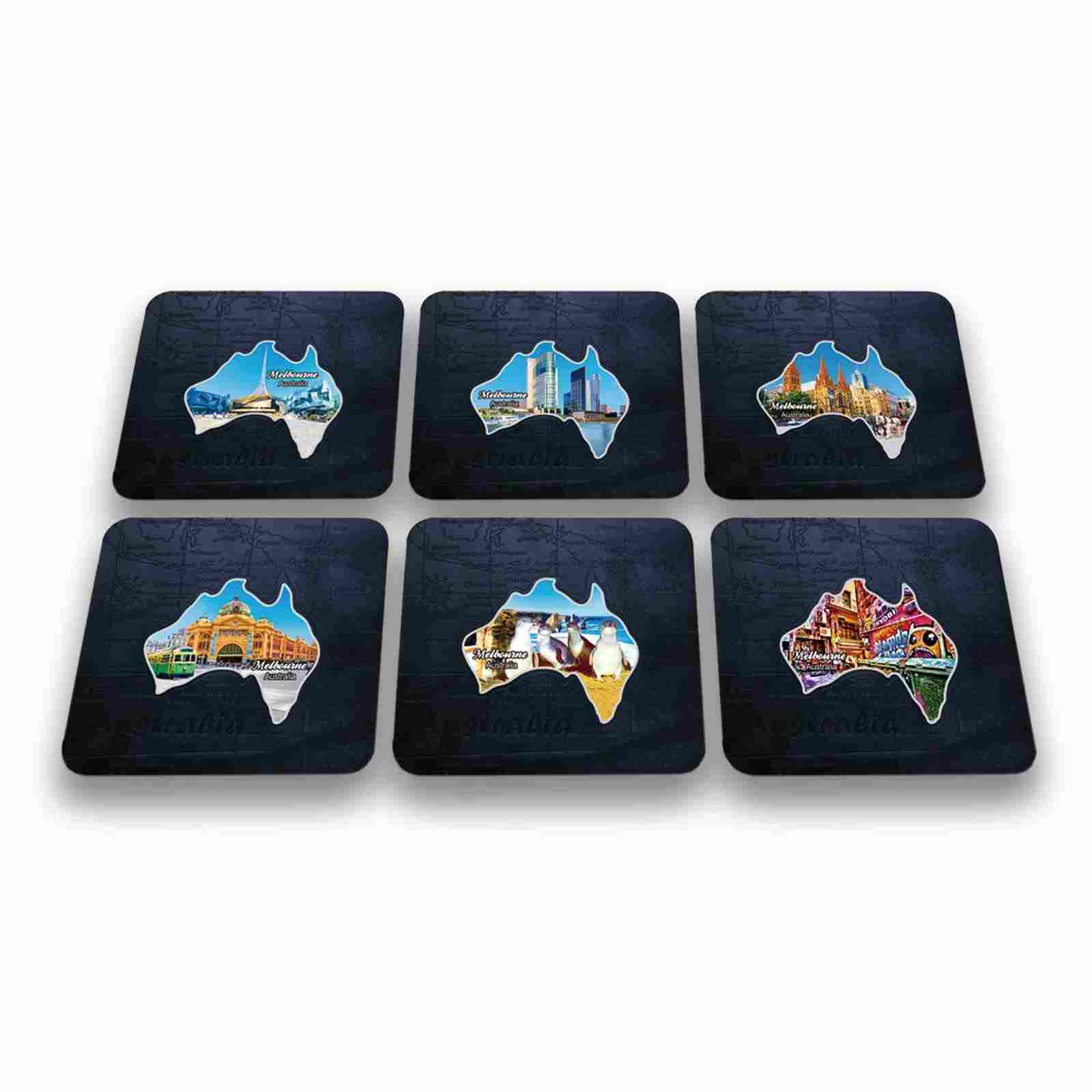 Coaster-6-Pcs-Boxed-Aus-Map-Melbourne