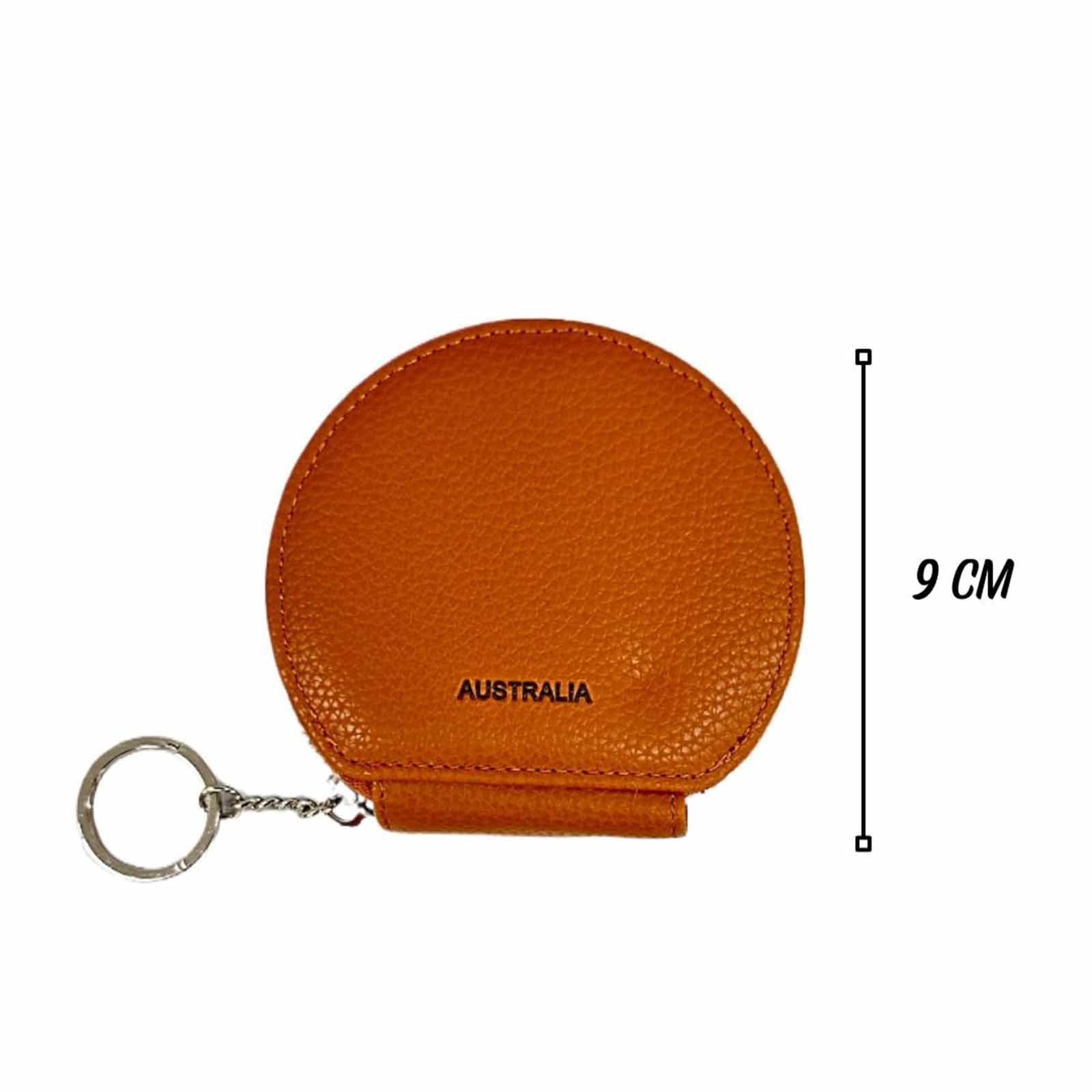 Coin Purse Round Dark Brown - Main Image