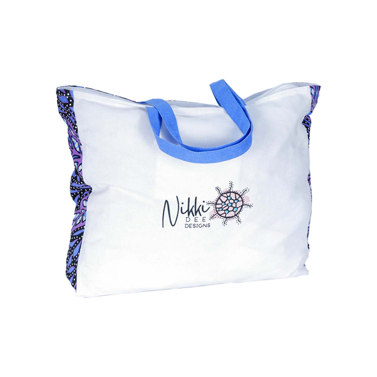 Cotton-Canvas-Shopping-Bag-Grandmothers-Wildflower-43x38cm-Back