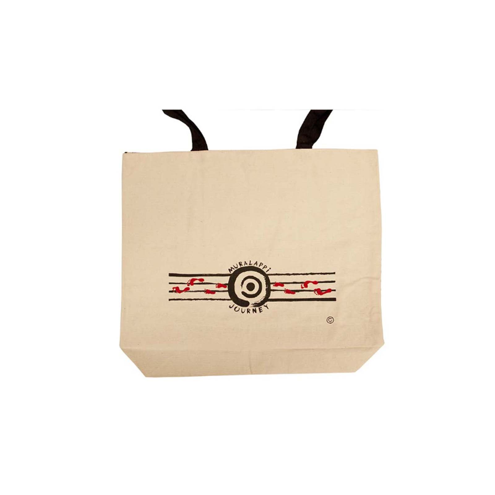 Cotton-Canvas-Shopping-Bag-Kangaroo-in-Summer-Flowers-41x35cm-Back