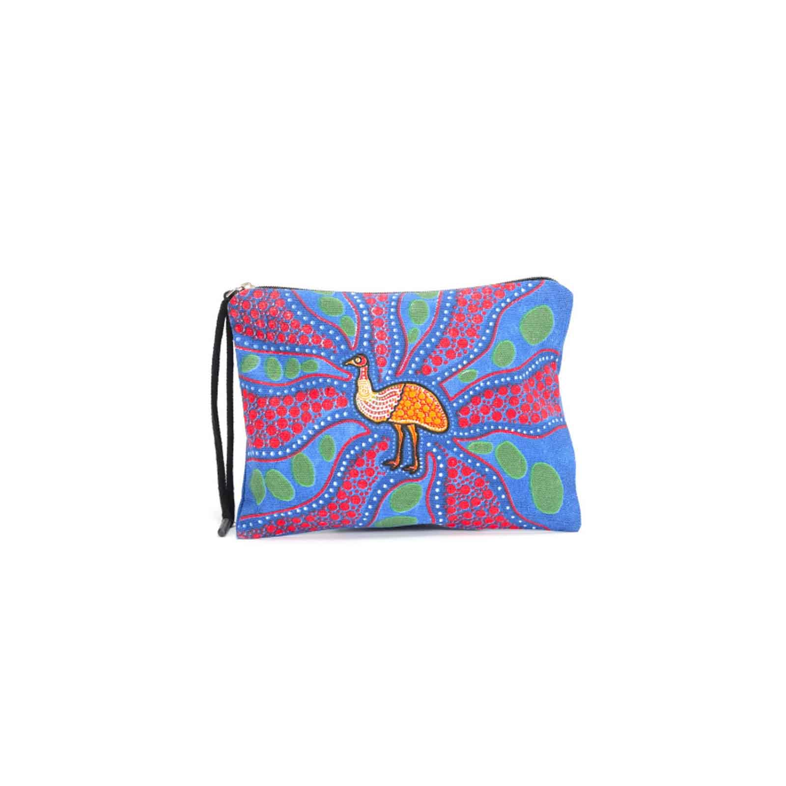 Cotton-Utility-Pouch-Emu-Egg-Hunting-Time-21-X-17cm