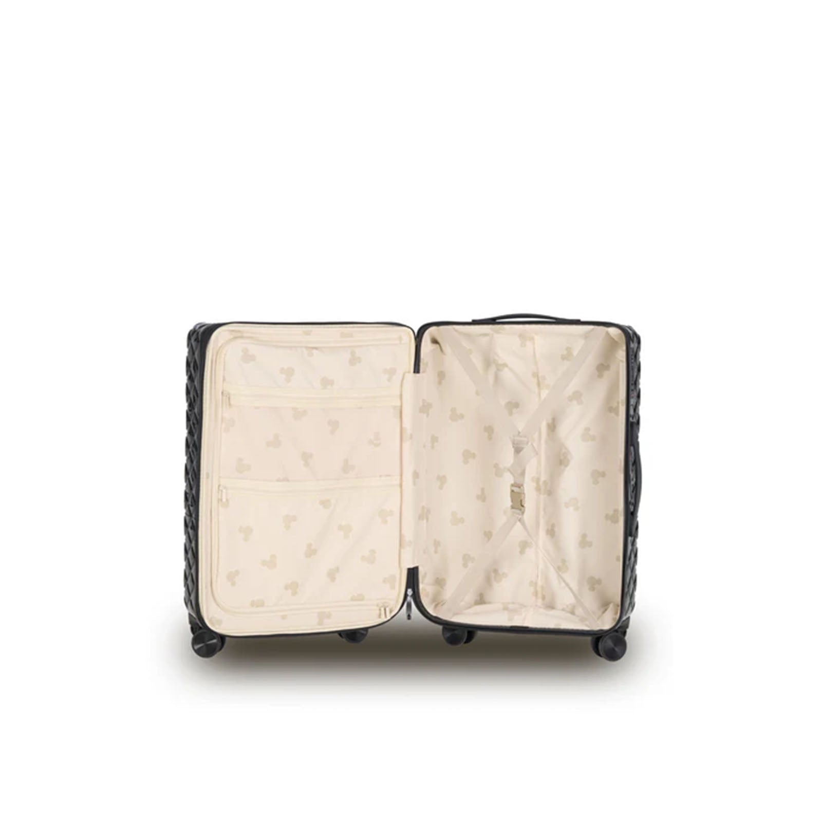 Disney-Mickey-Fashion-54cm-Carry-On-Suitcase-Black-Open