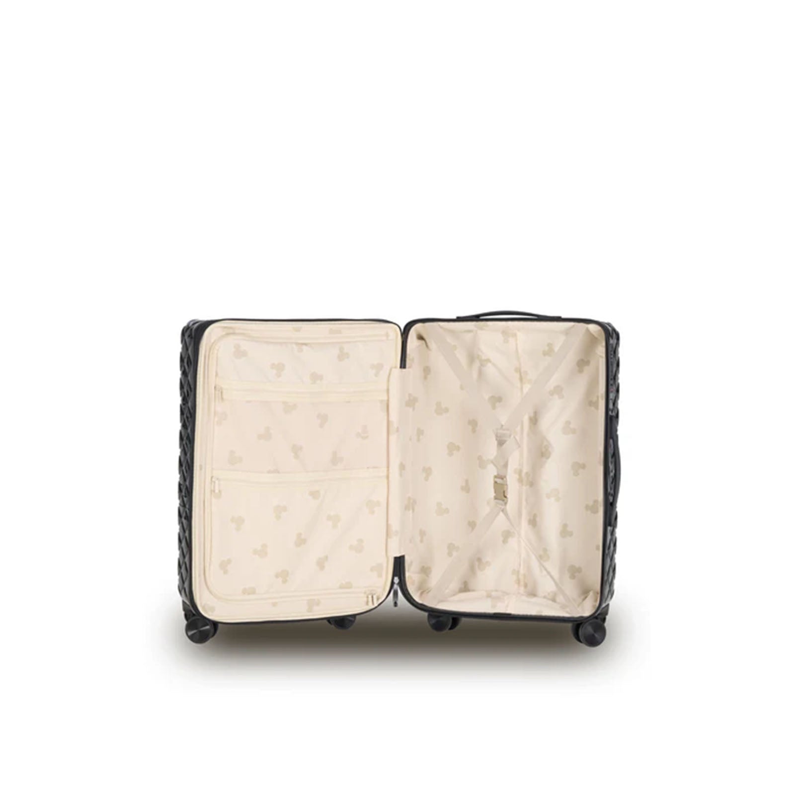 Disney-Mickey-Fashion-66cm-Medium-Suitcase-Black-Open