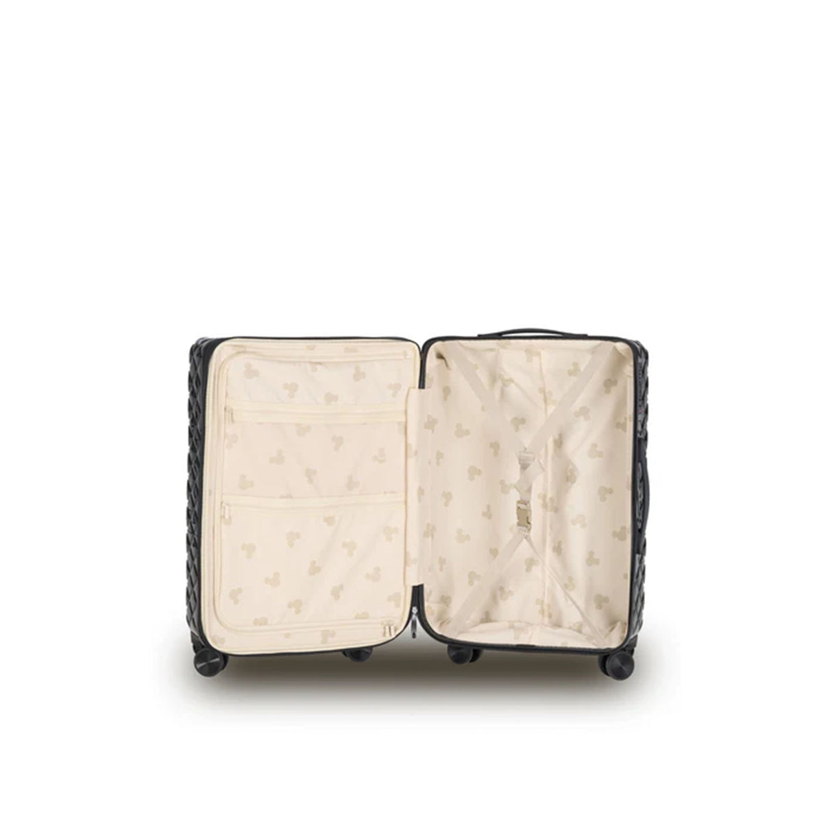Disney-Mickey-Fashion-76cm-Large-Suitcase-Black-Open