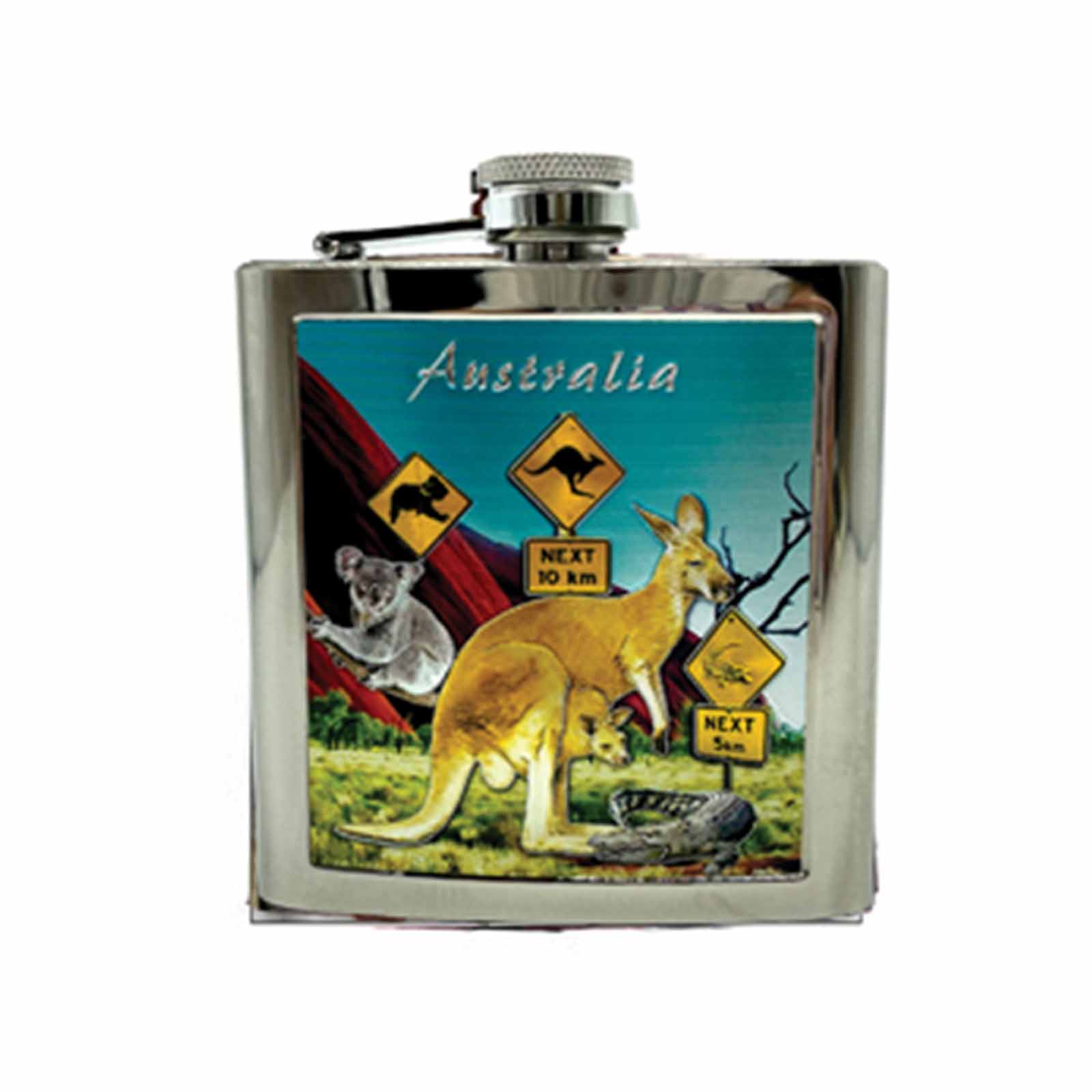 Flask-Kangaroo-Road-Sign