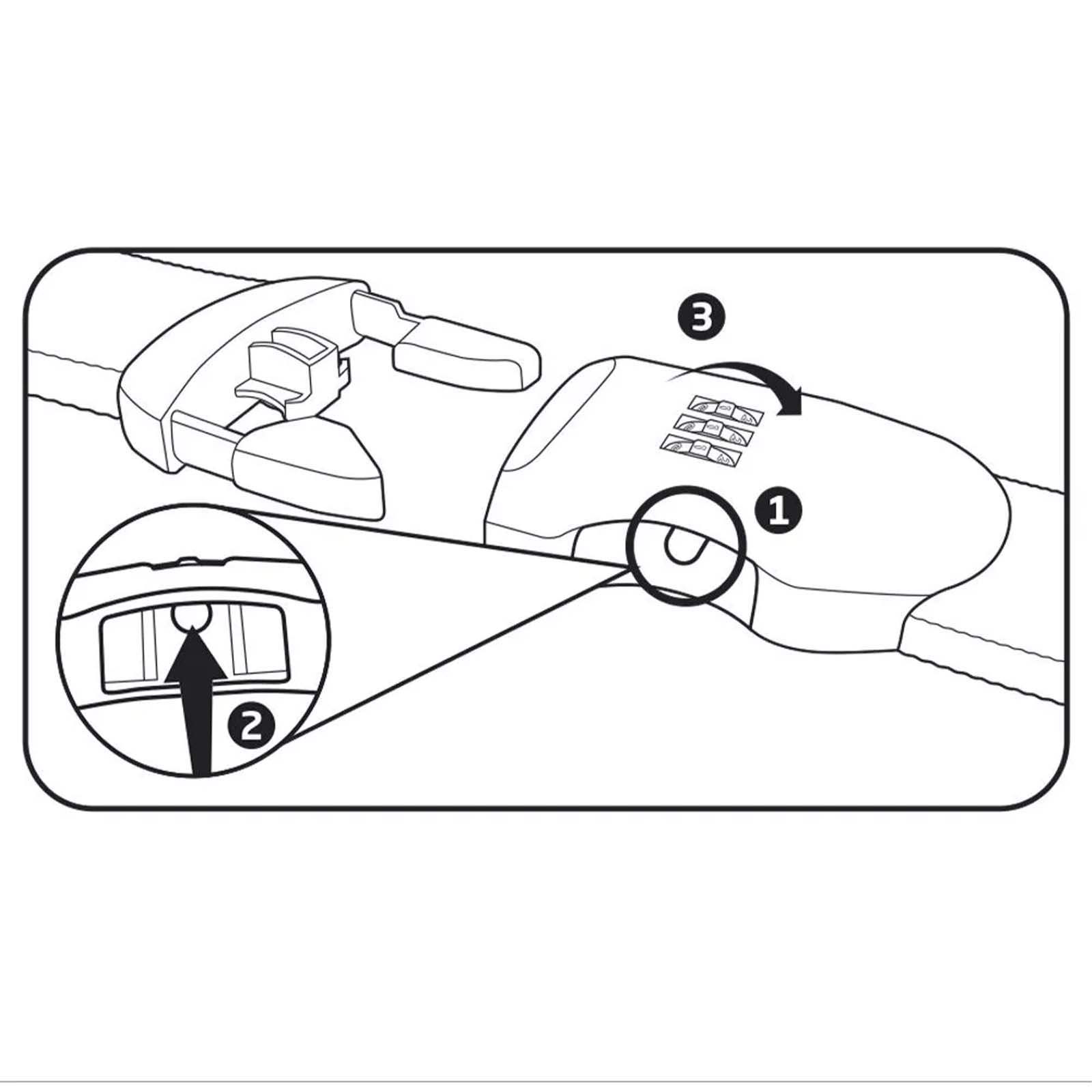 Go-Travel-Combi-Luggage-Strap-Yellow-Green-Instruction