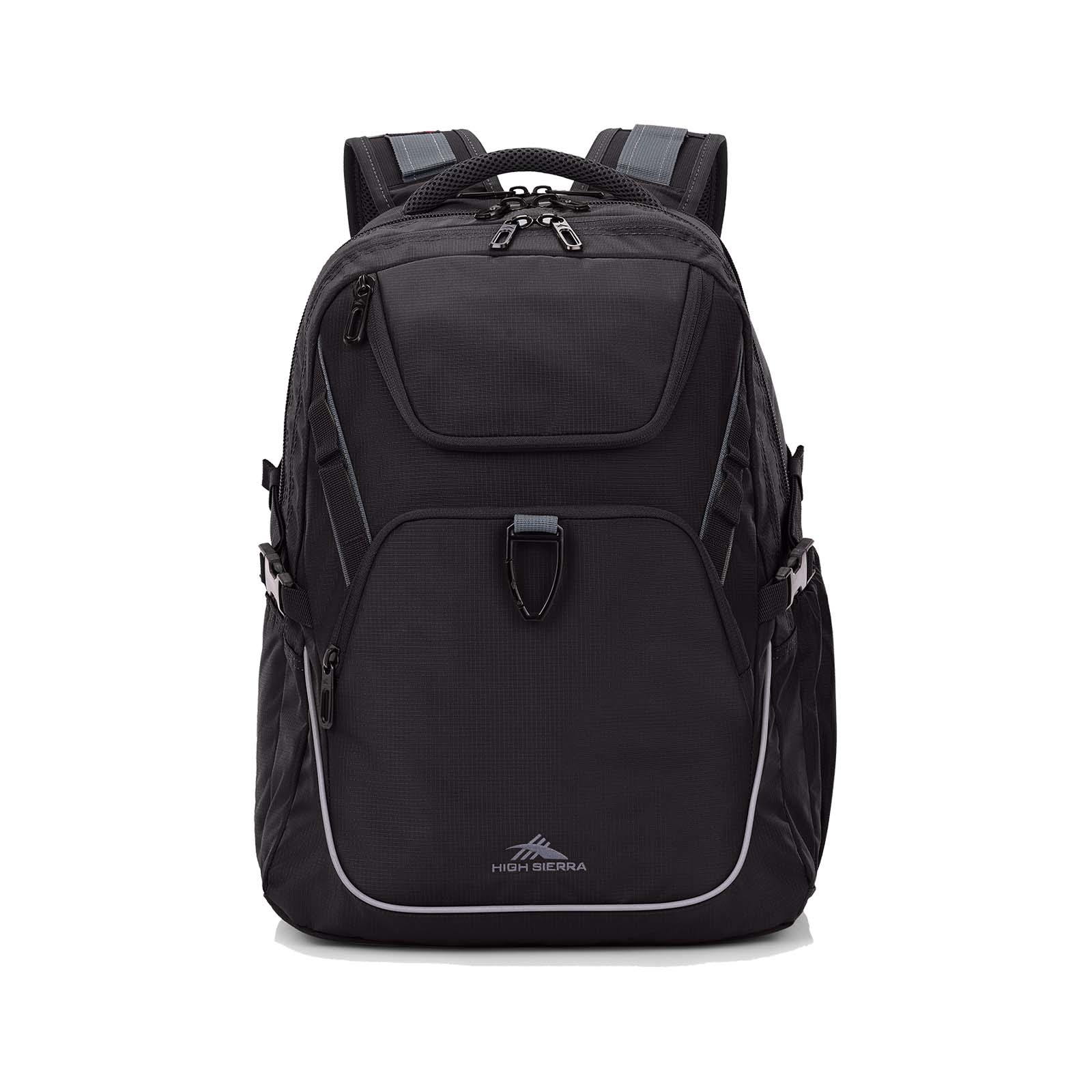 High-Sierra-Access-4-Eco-16-Inch-Laptop-Backpack-Black-Front