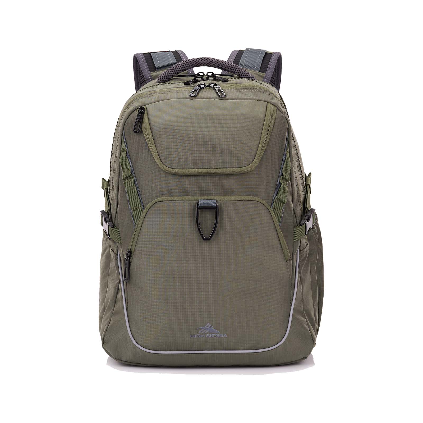High-Sierra-Access-4-Eco-16-Inch-Laptop-Backpack-Khaki-Front