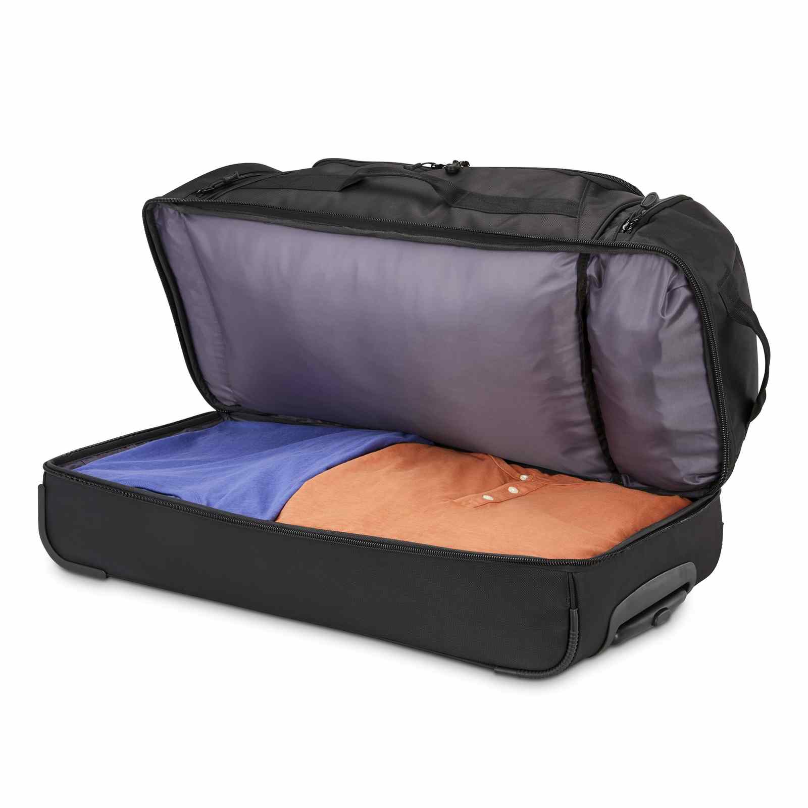 High-Sierra-Boxed-81cm-Wheeled-Duffel-Black-Open-3