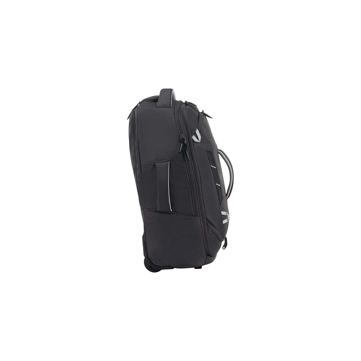 High-Sierra-Composite-V4-56cm-Carry-On-Wheeled-Duffel-Silver-Metal-Grey-Handle
