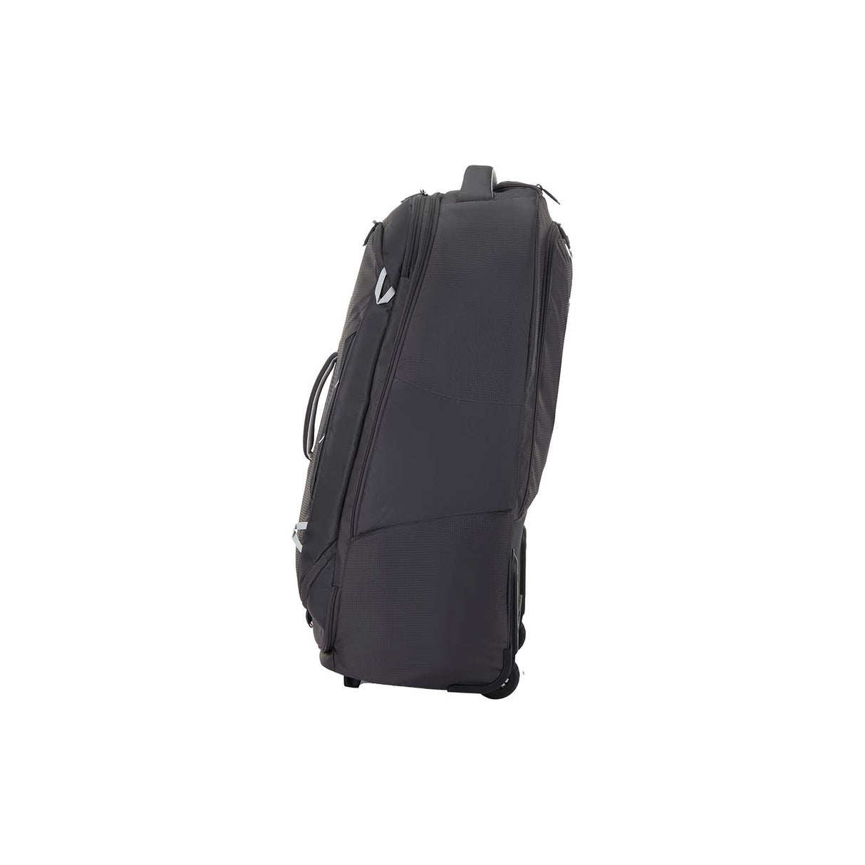 High-Sierra-Composite-V4-76cm-Wheeled-Duffel-Black-Red-Silver-Metal-Grey-Side