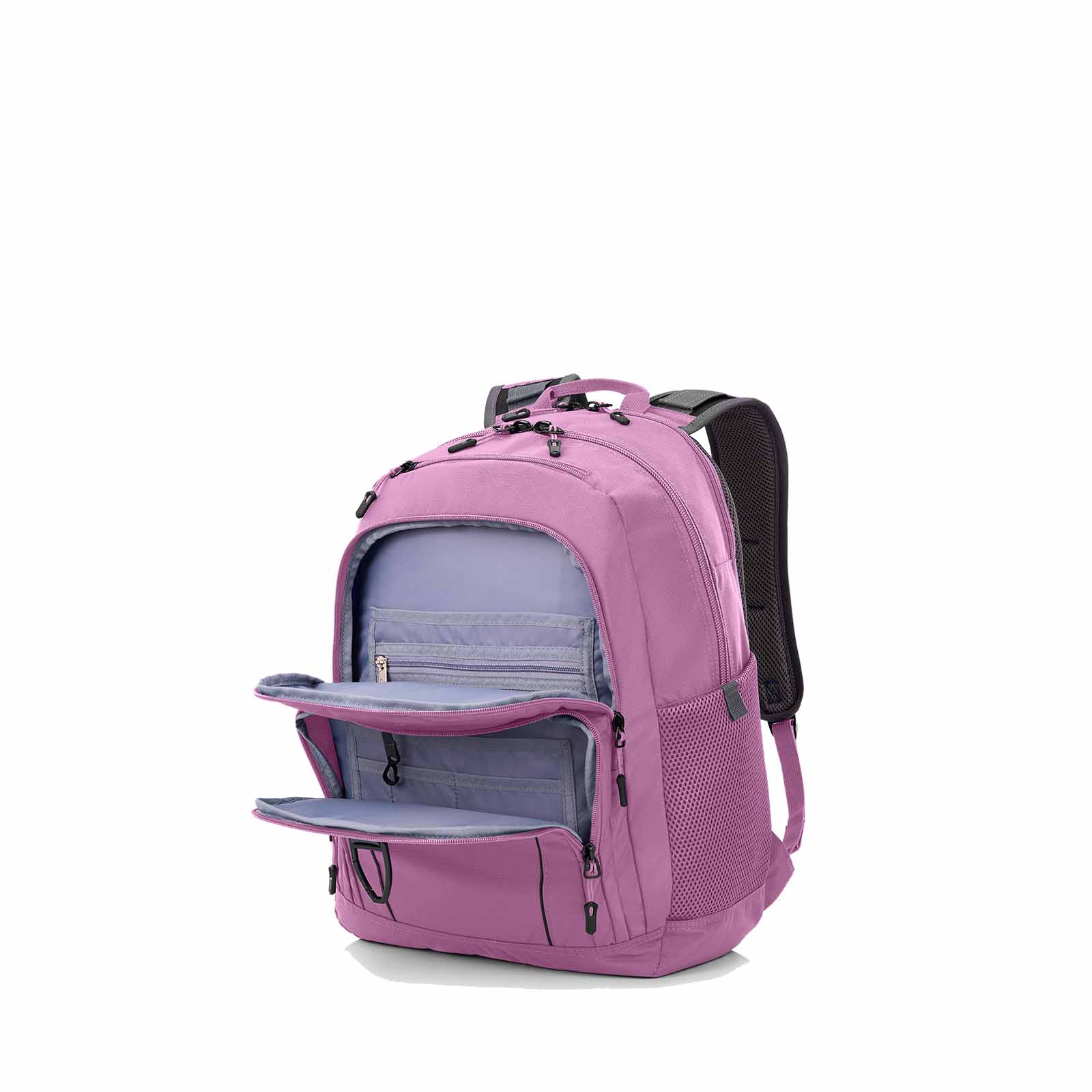 High-Sierra-Extension-17-Inch-Laptop-Backpack-Wildberry-Front-Interior