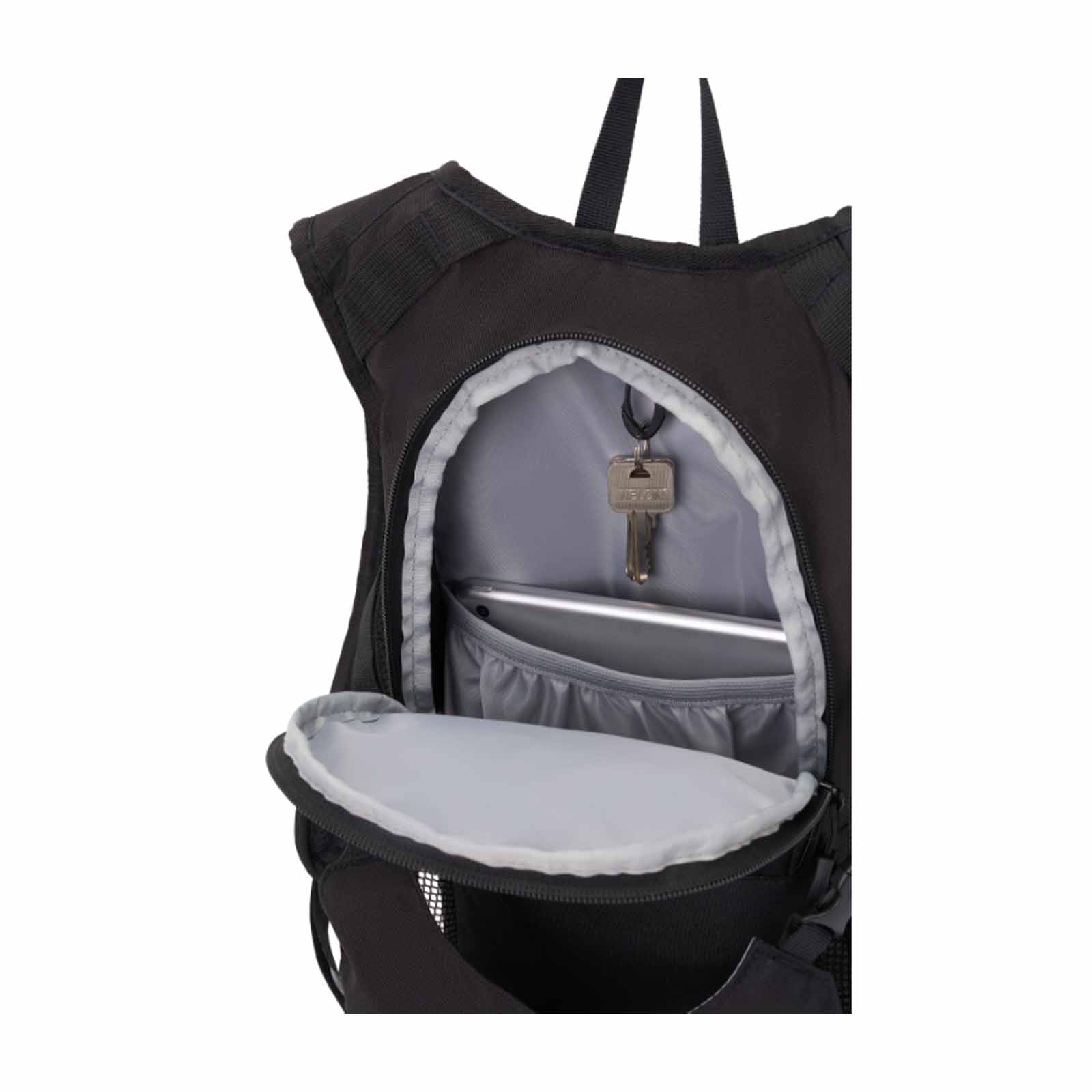 High-Sierra-Mini-Active-Backpack-Black-Open