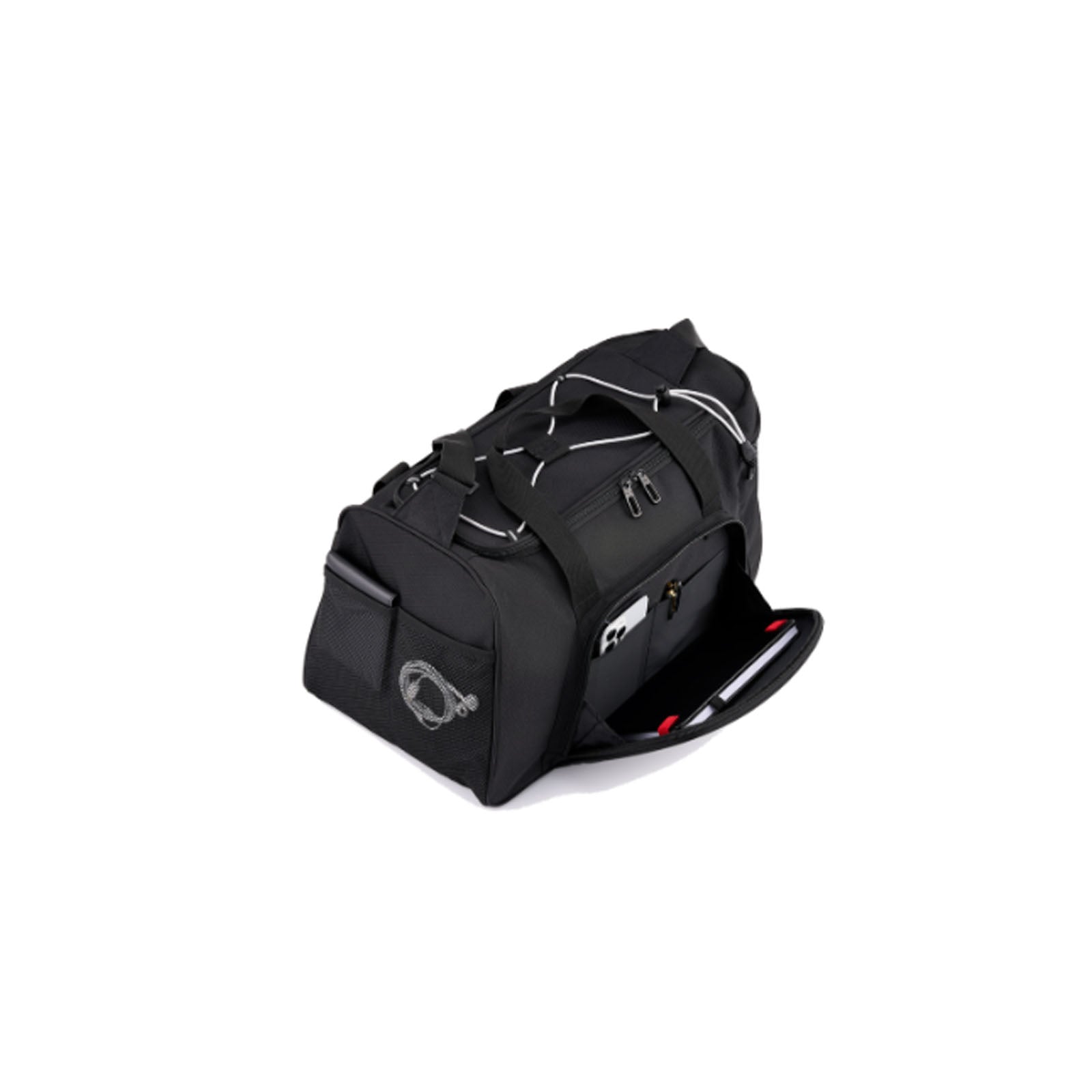 High-Sierra-Travel-Duffle-Black-Pocket