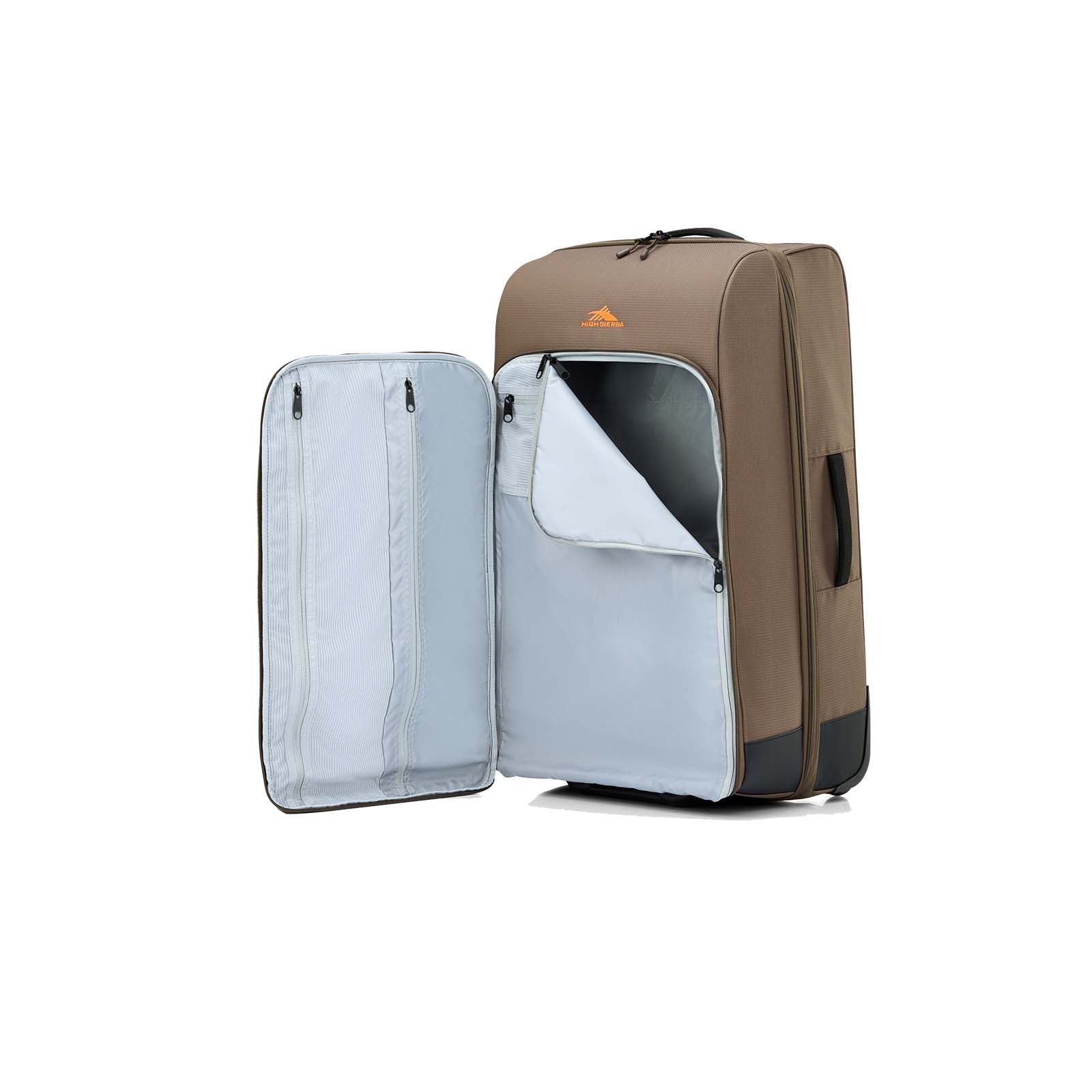 High-Sierra-Ultimate-Access-4-Dlx-81cm-Wheeled-Duffel-Bronze-Interior-Outer