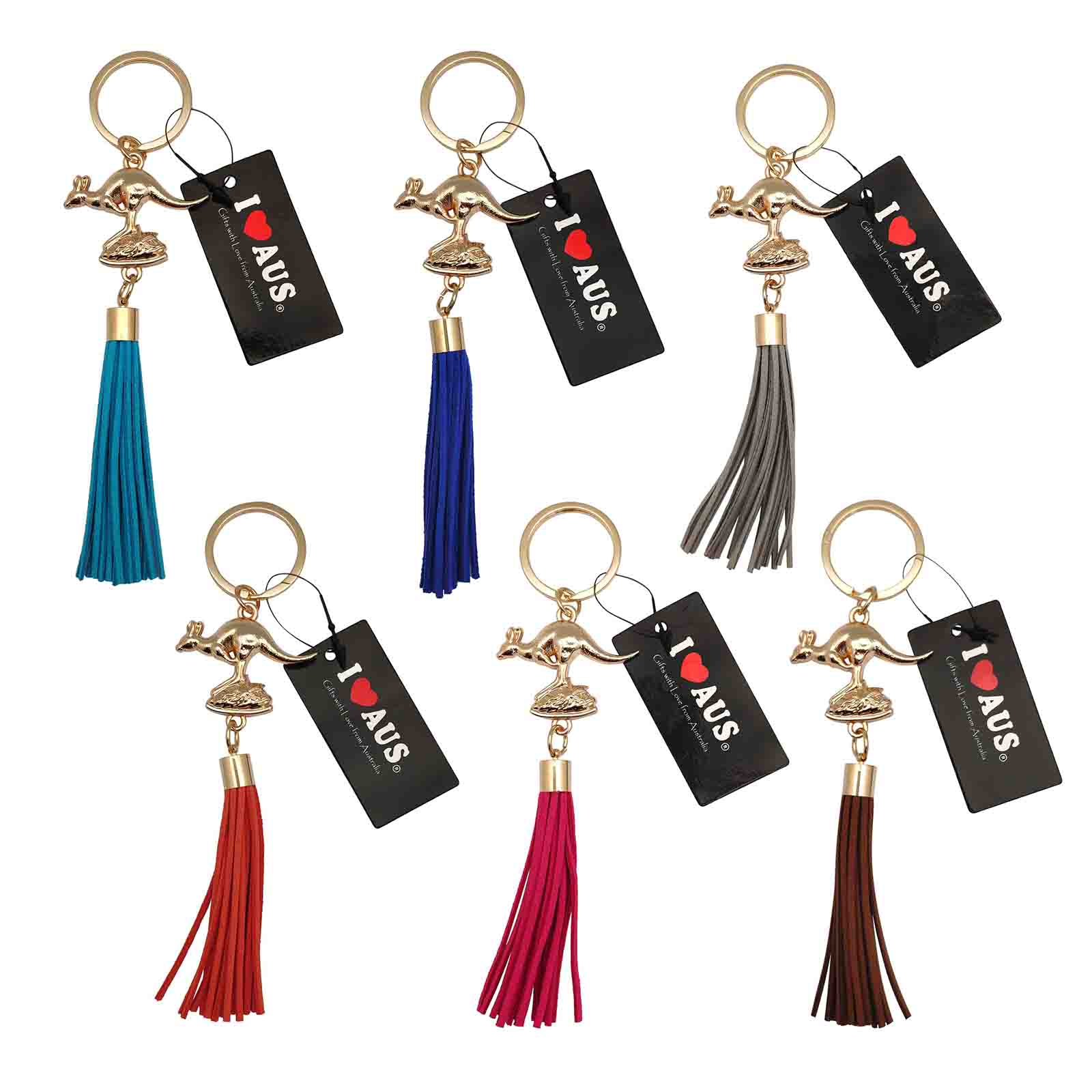 Key-Ring-Kangaroo-With-Tassel-Australia