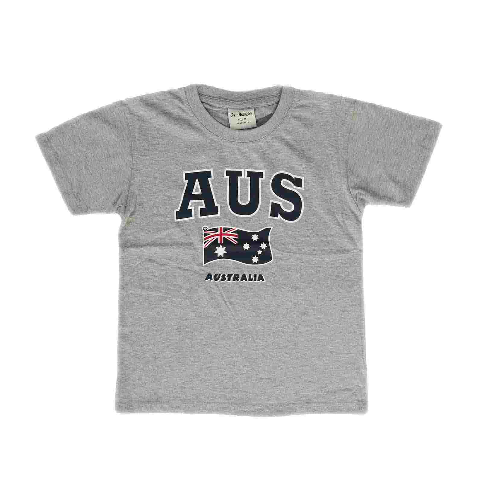 Kids T-Shirt AUS Flag Dark Grey 4