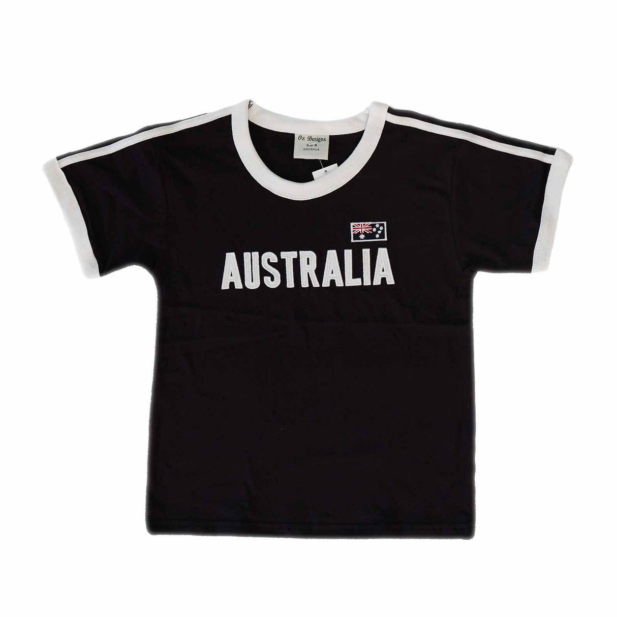 Kids T-Shirt Australia Embroidery Navy 2