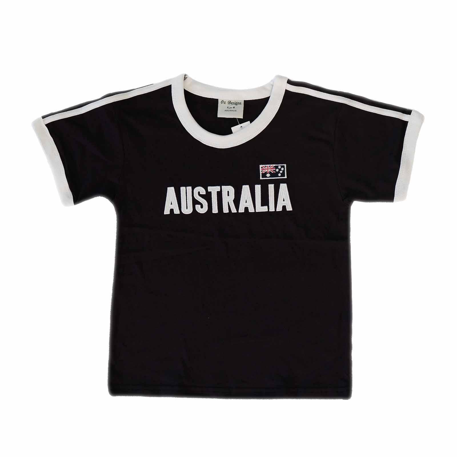 Kids T-Shirt Australia Embroidery Navy 4