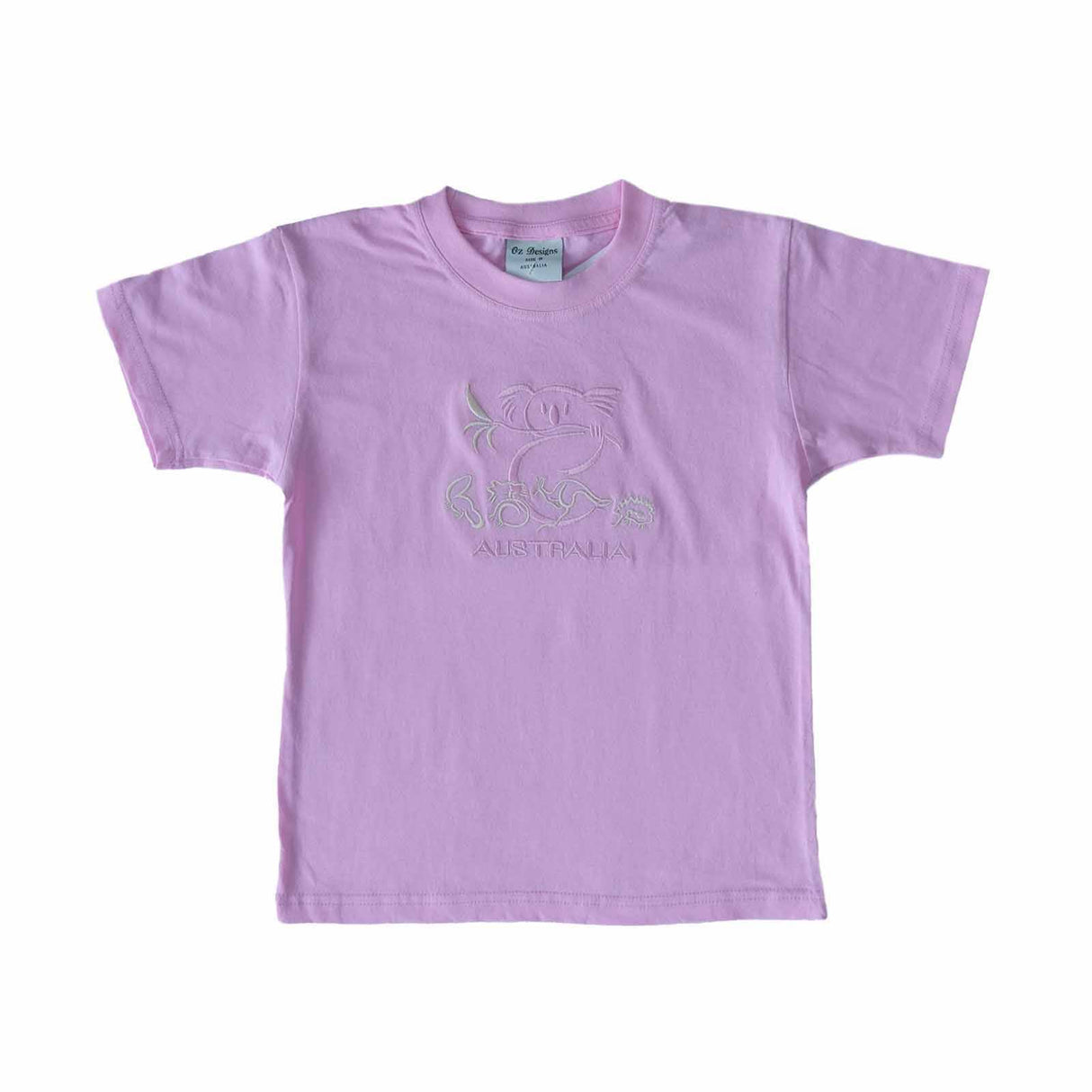 Kids-T-Shirt-Large-Koala-Animals-Pink