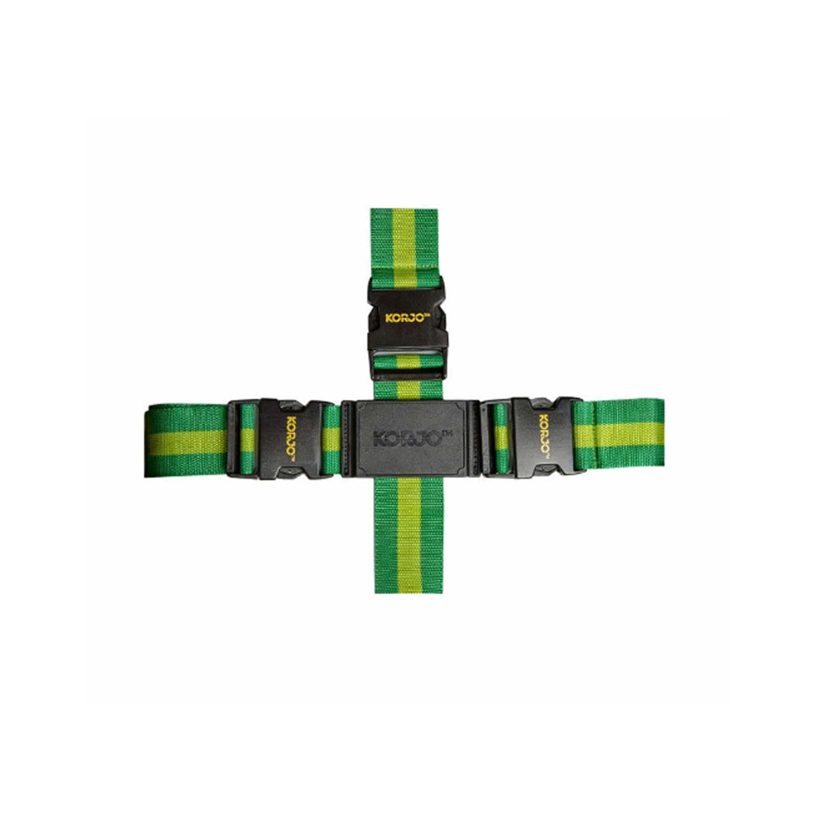 Korjo-Luggage-Straps-Crossed-Green