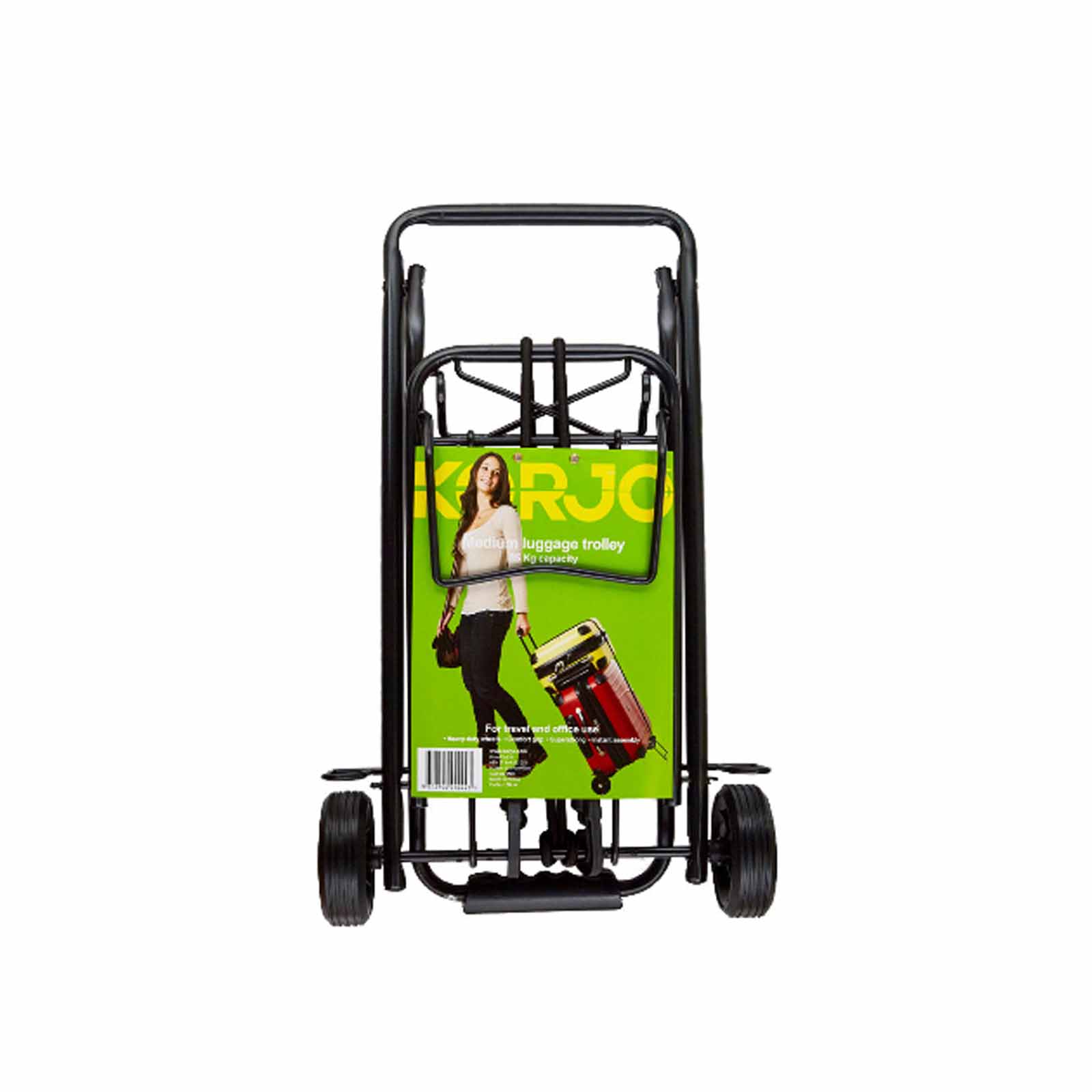 Korjo-Luggage-Trolley-35kg-Medium-Folded