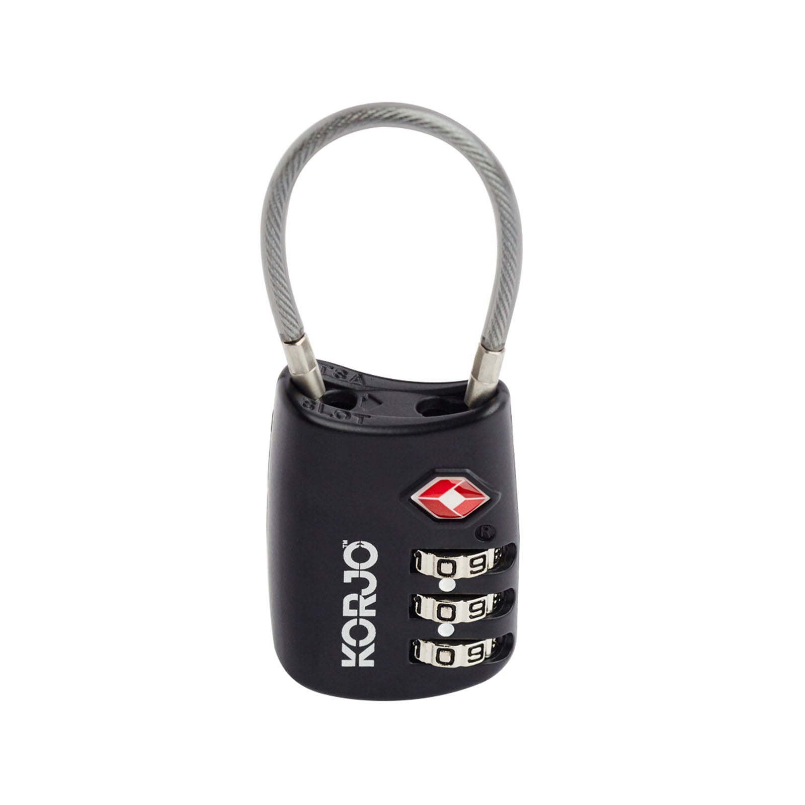 Korjo-Tsa-Flexi-Cable-Lock-Black-Front