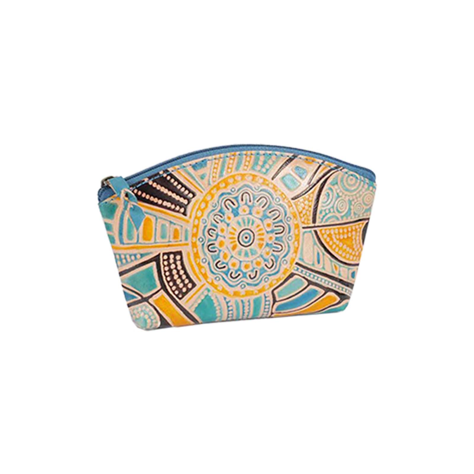 Leather-Purse-Medium-Arch-Road-To-Freedom-Aqua