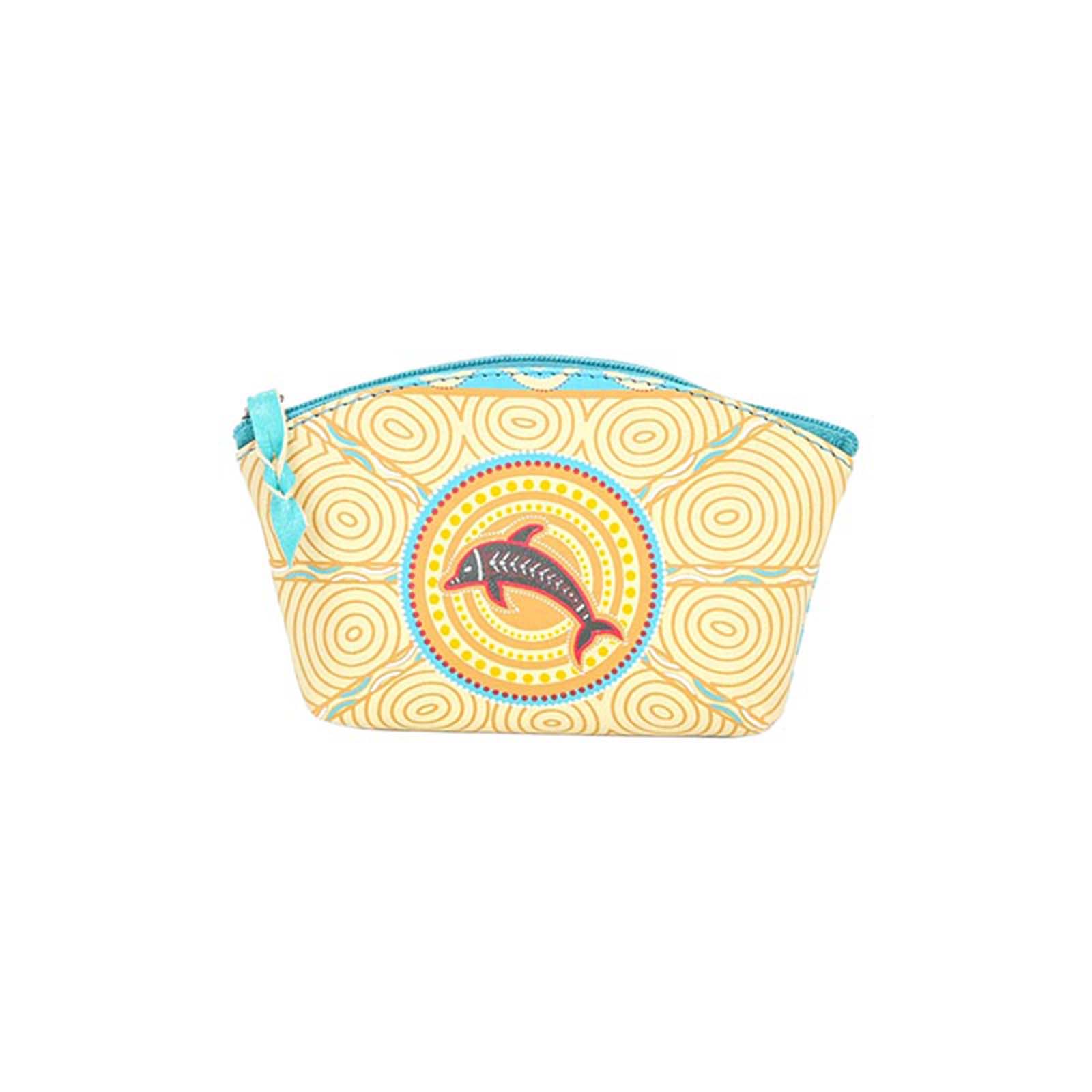 Leather-Purse-Medium-Dolphins